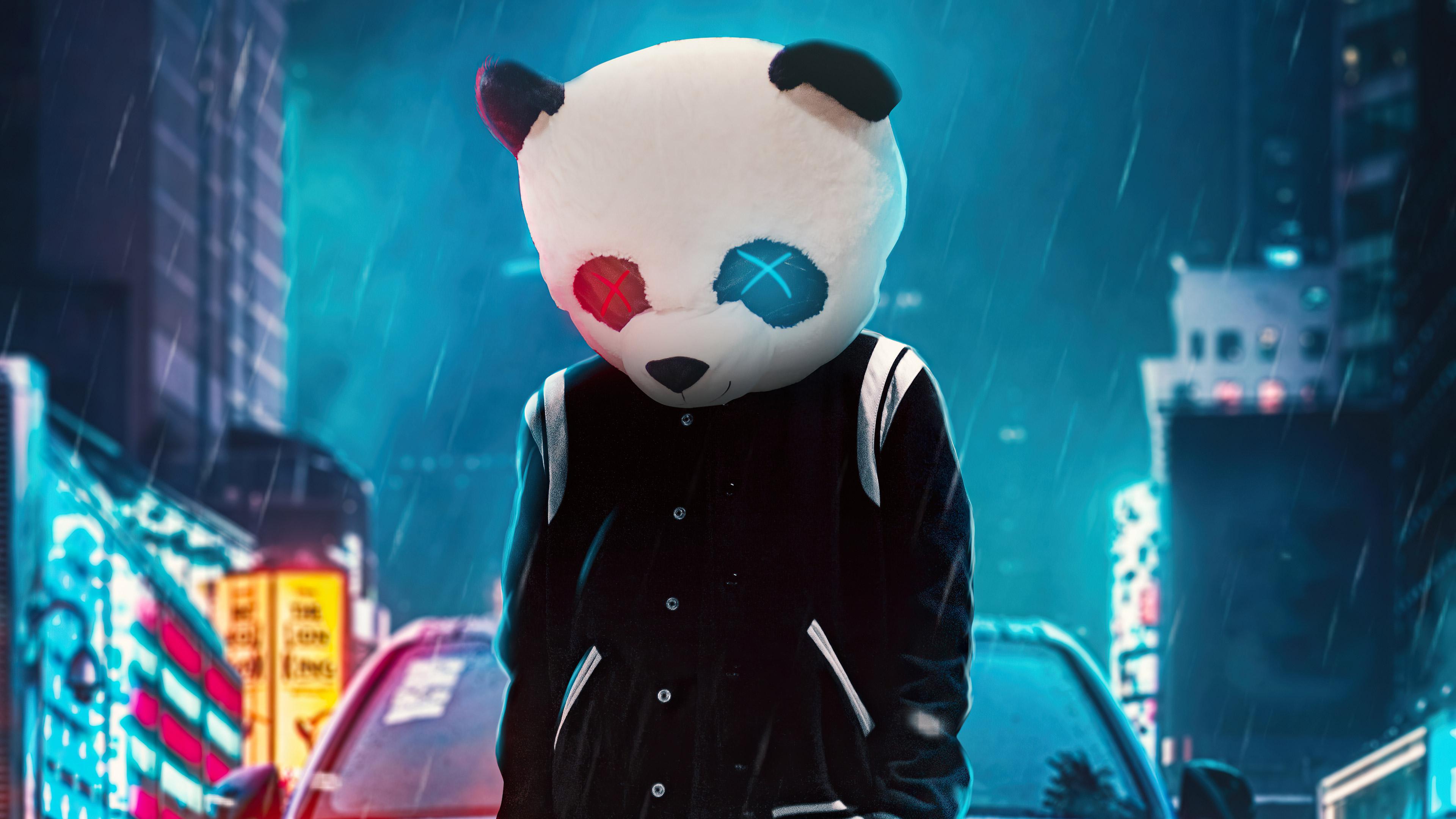3840x2160 Panda Cool On Street 4k, HD Artist, 4k Wallpaper, Image, Background, Photo and Picture