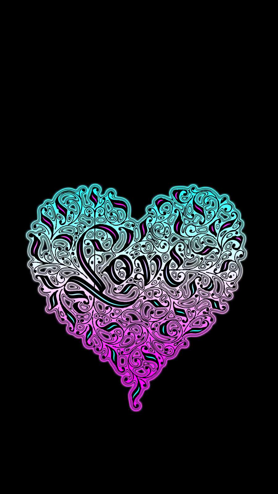 900x1600 Love Heart Artistic Wallpaper : iPhone Wallpaper