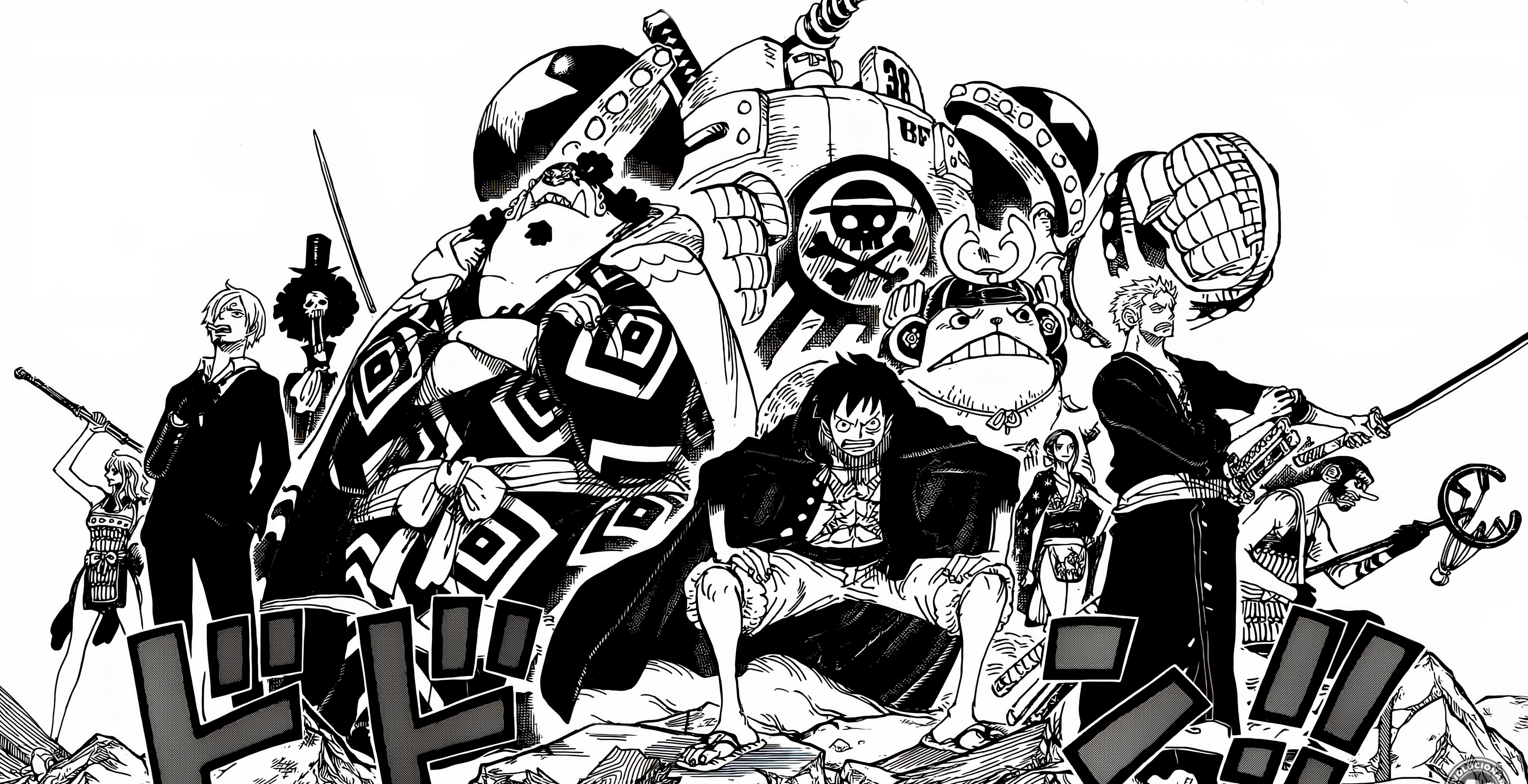 6836x3510 One Piece Wallpaper : I upscaled these