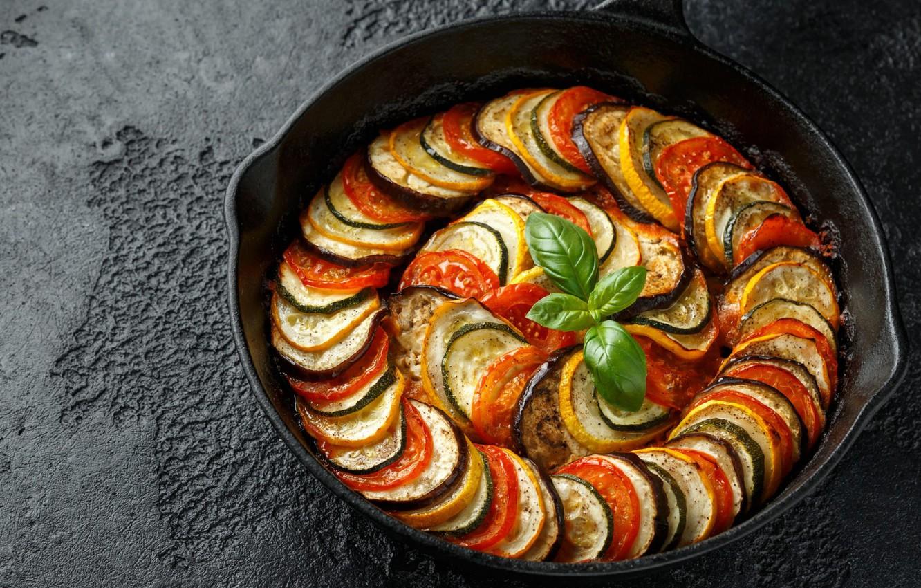 1332x850 Wallpaper Ratatouille, vegetables, Basil image for desktop, section еда