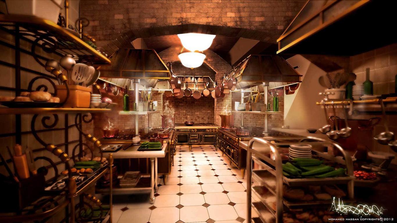 1366x768 ratatouille kitchen