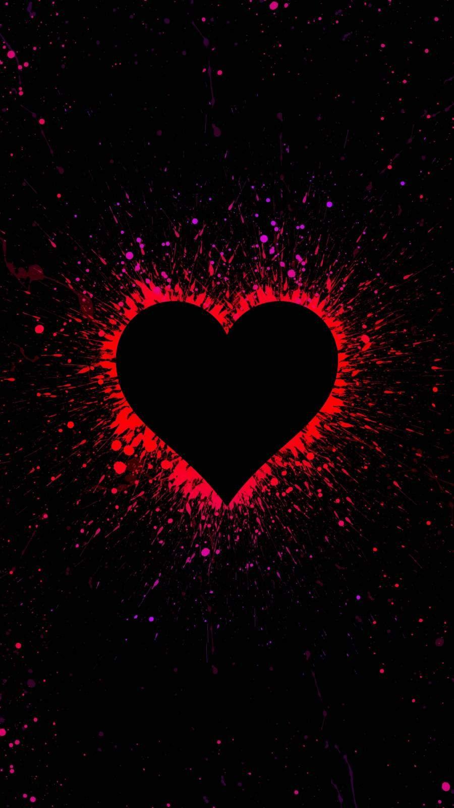 900x1600 Love Splash iPhone Wallpaper. Heart wallpaper, Heart iphone wallpaper, iPhone wallpaper