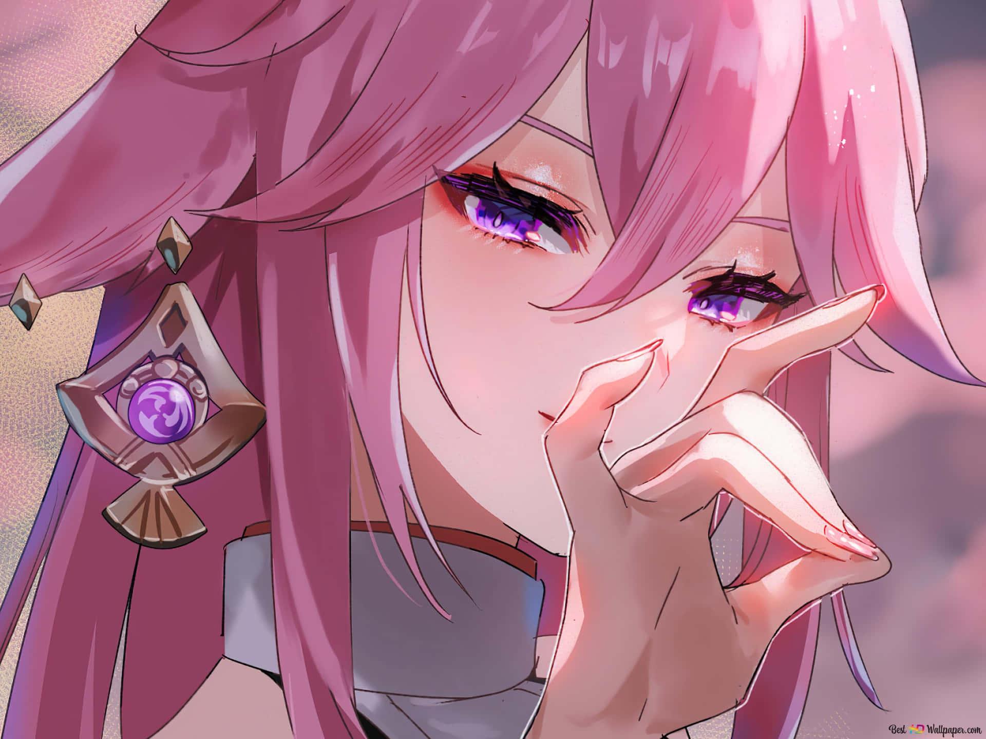 1920x1440 Download Yae Miko Genshin PFP Wallpaper