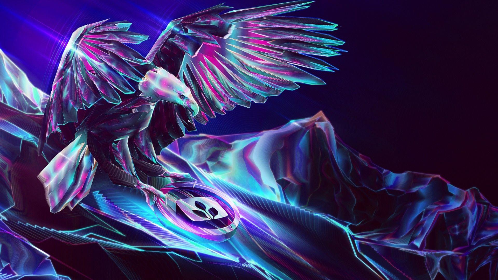 1920x1080 Desktop Wallpaper Fantasy Artwork Of Falcon Bird, HD Image, Picture, Background, 72beo0