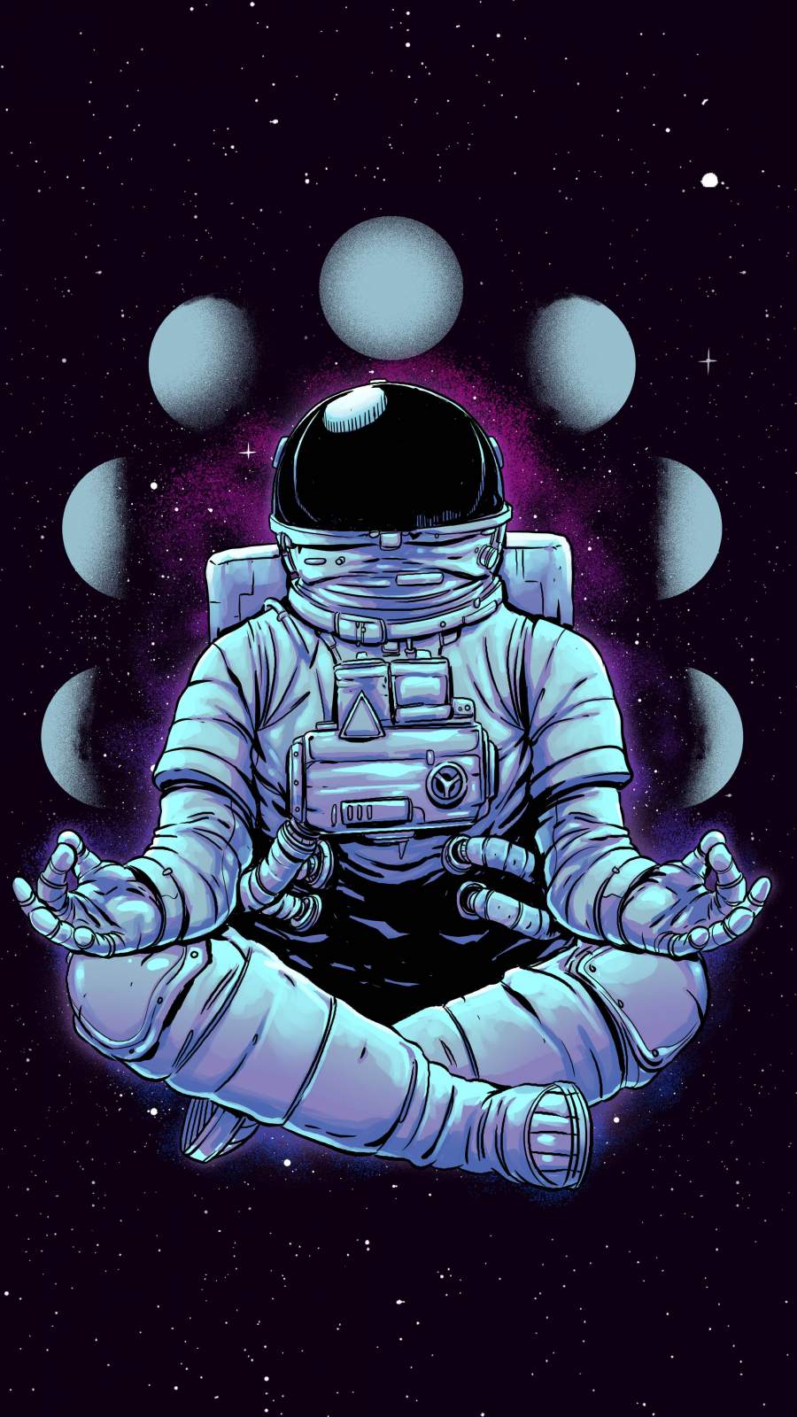 900x1600 Meditation Astronaut IPhone Wallpaper Wallpaper : iPhone Wallpaper