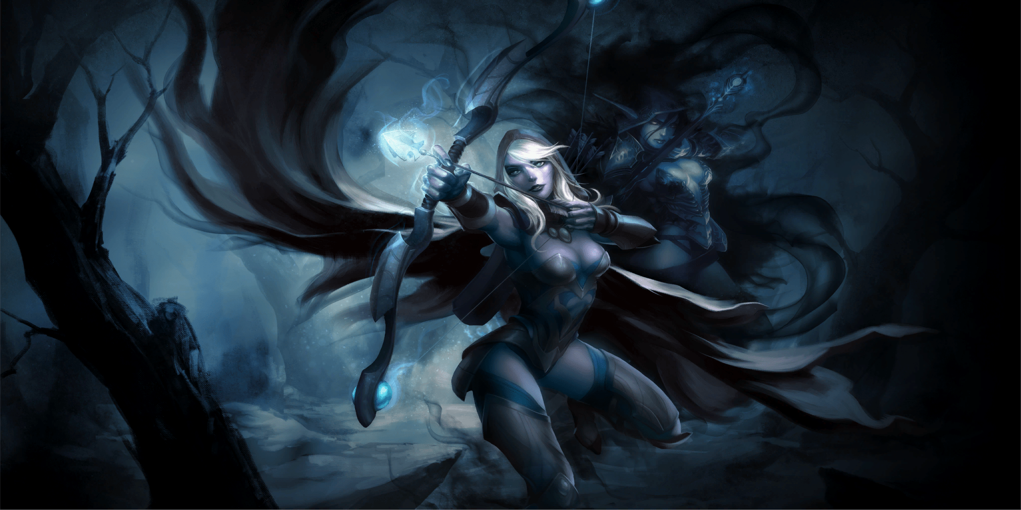 2048x1024 Drow Ranger (DotA 2) HD Wallpaper and Background