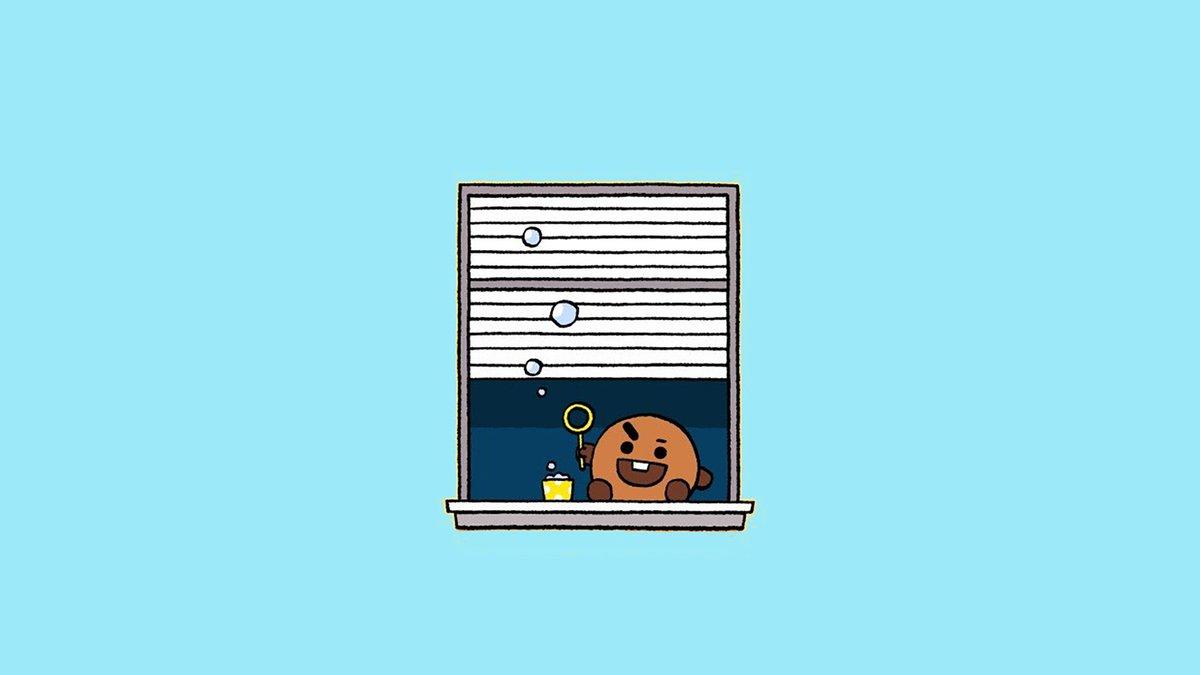 1200x675 bt21 today's wallpaper is shooky (and some bubbles!)