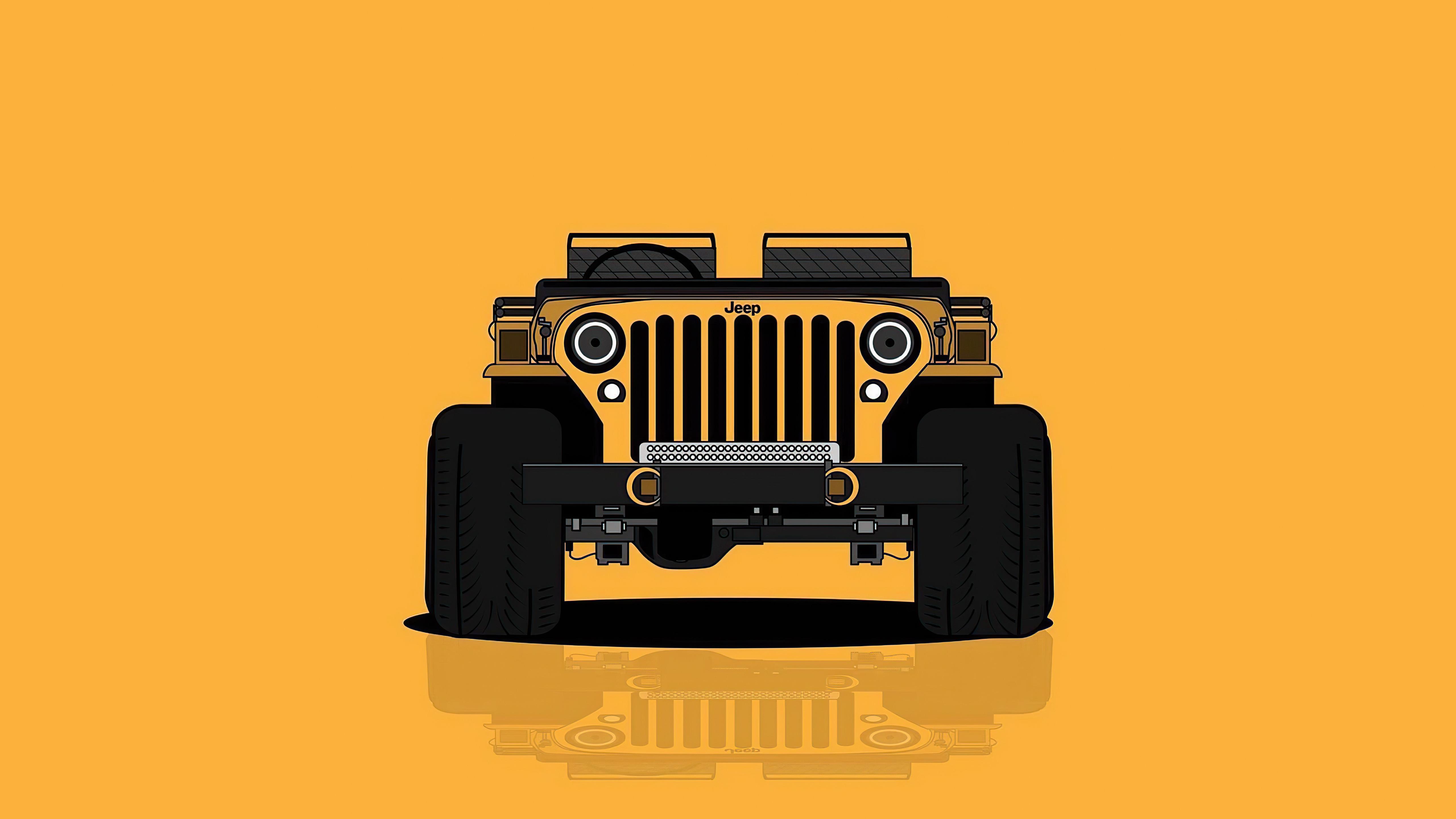 5120x2880 Jeep Minimal 5k, HD Cars, 4k Wallpaper, Image, Background, Photo and Picture
