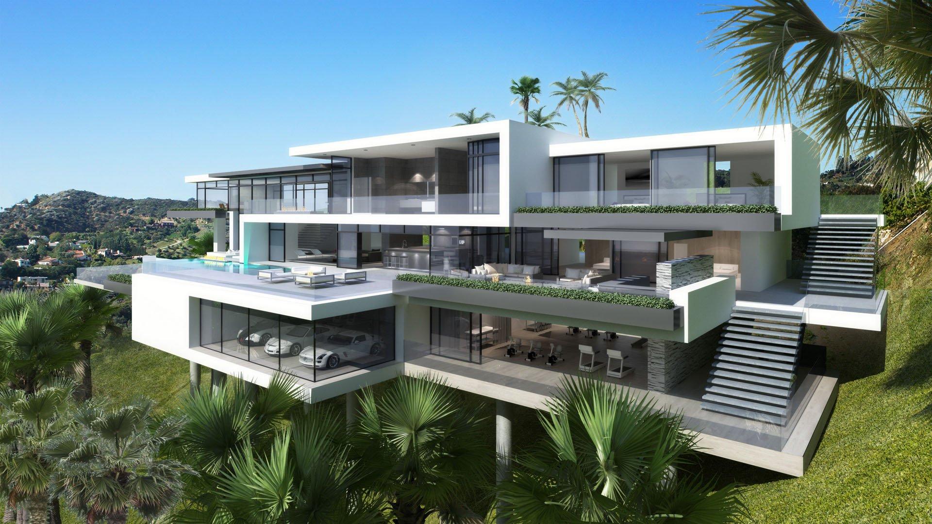 1920x1080 mansion, House, Building, Architecture, Interior, Design, Swimming, Pool Wallpaper HD / Desktop and Mobile Background