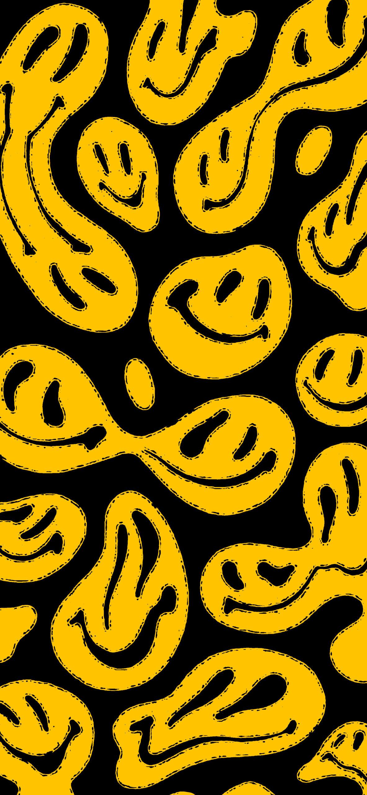 Blue Smiley Face Wallpaper  NawPic
