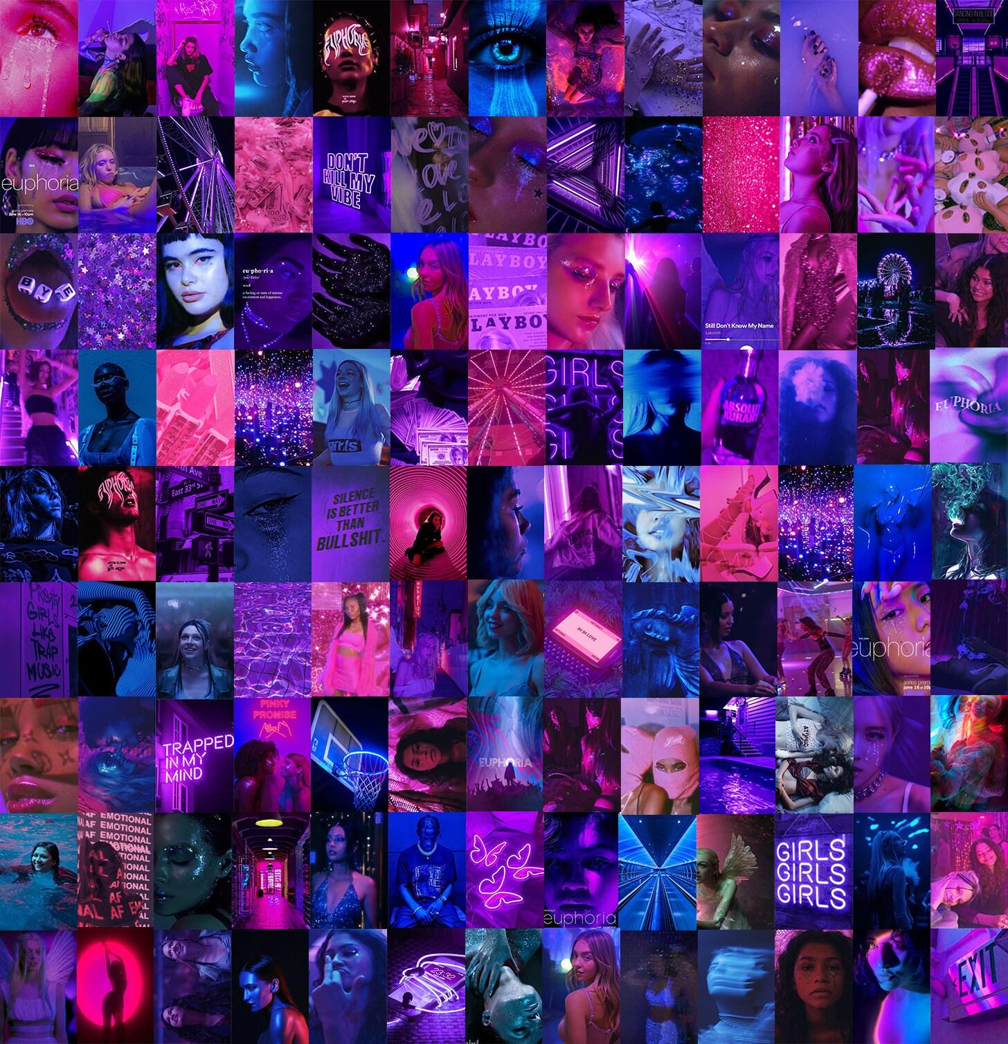 1456x1508 Euphoria Wall Collage Kit Euphoria Aesthetic Collage Purple