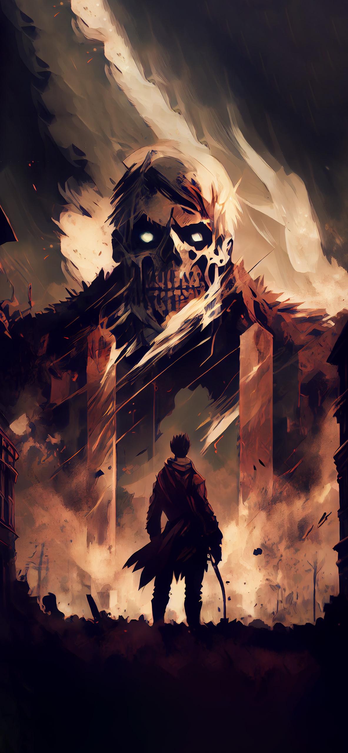 1183x2560 Attack on Titan Style Wallpaper Aesthetic Wallpaper iPhone