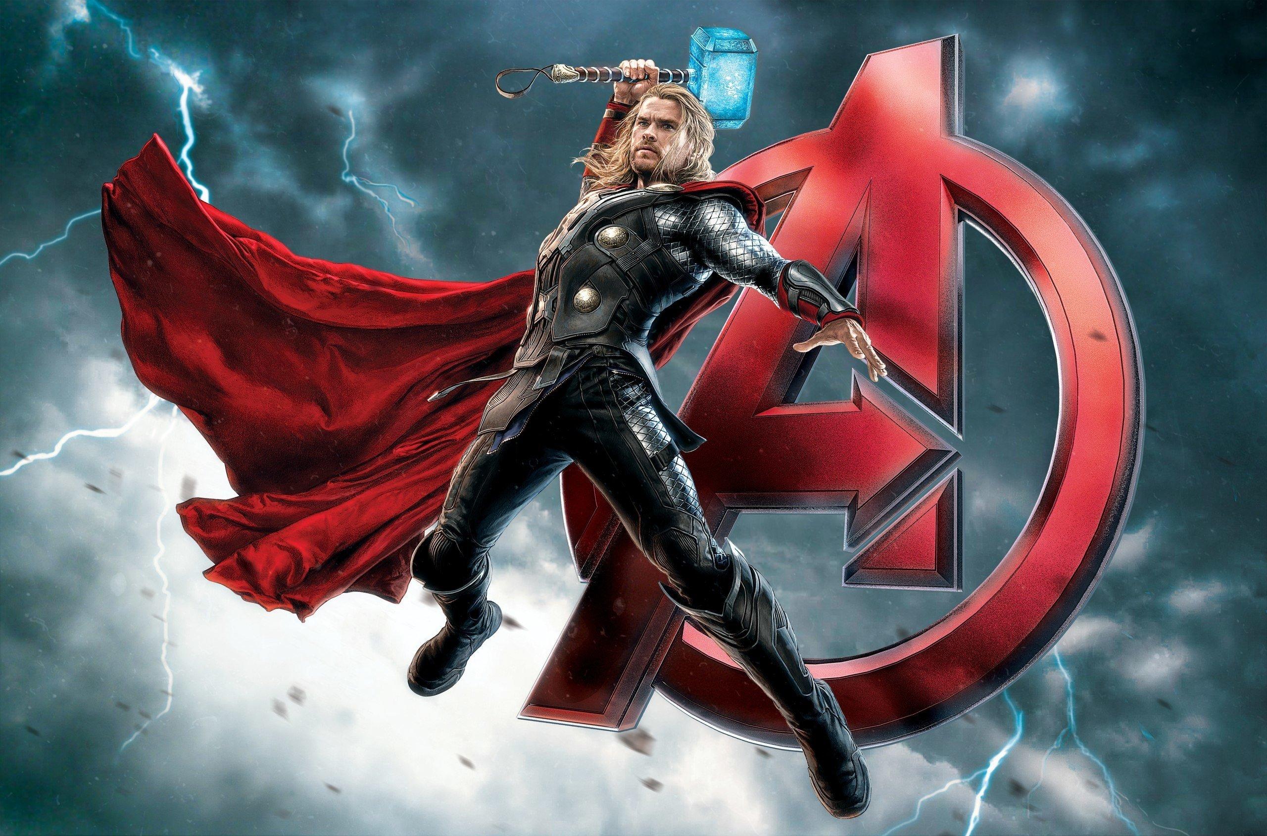 2560x1689 Avengers: Age of Ultron, Thor, Chris Hemsworth, Lightning, Superhero, Mjolnir Wallpaper HD / Desktop and Mobile Background