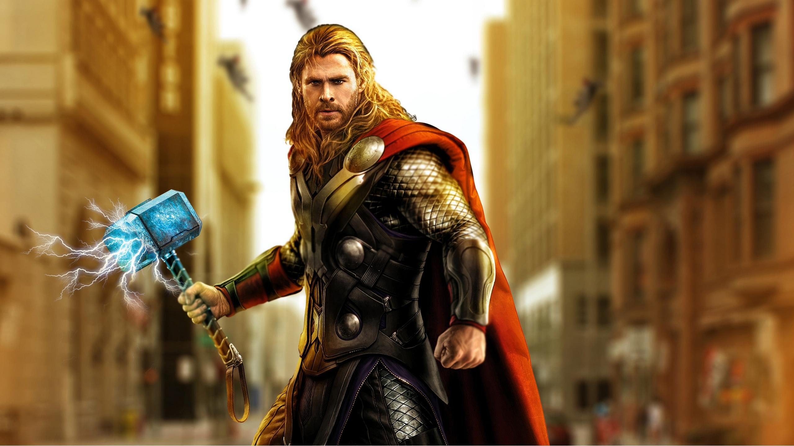 2560x1440 Wallpaper / thor, avengers, hd, 4k, superheroes, artwork, digital art, behance free download