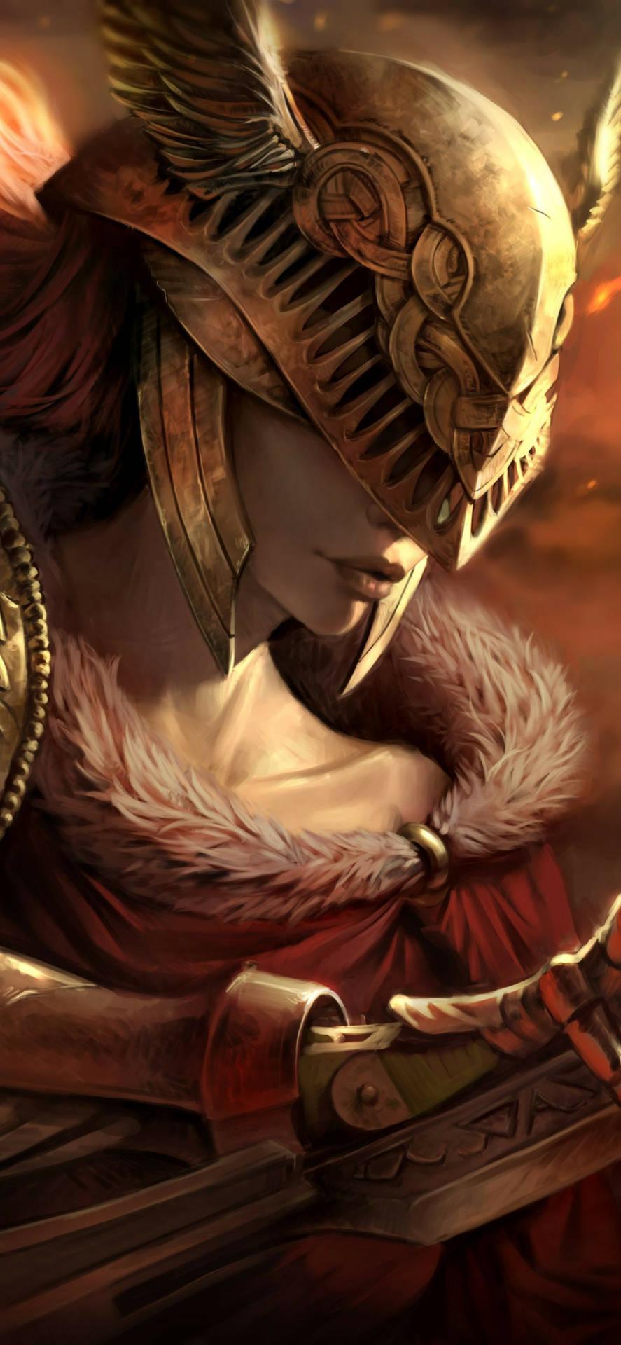 887x1920 Download 4k Gaming Phone Elden Ring Malenia Wallpaper