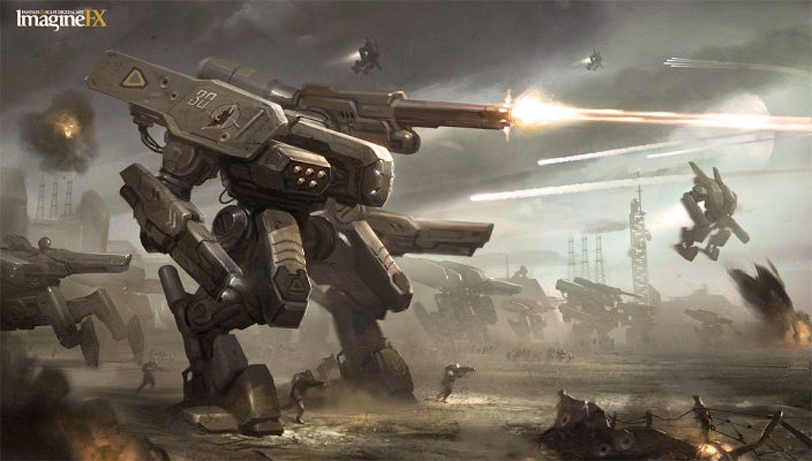 1600x909 Mech Robot Wallpaper