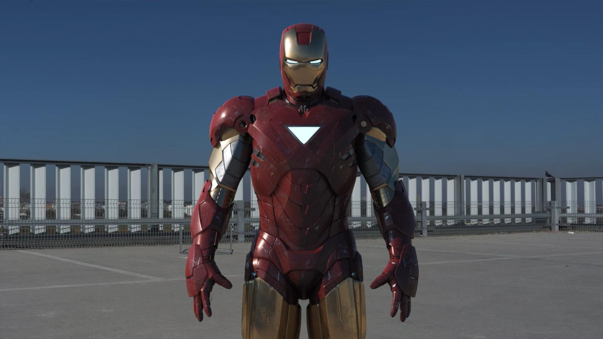 1920x1080 Ironman mark 6 3D model. Iron man, Iron man helmet, Marvel art