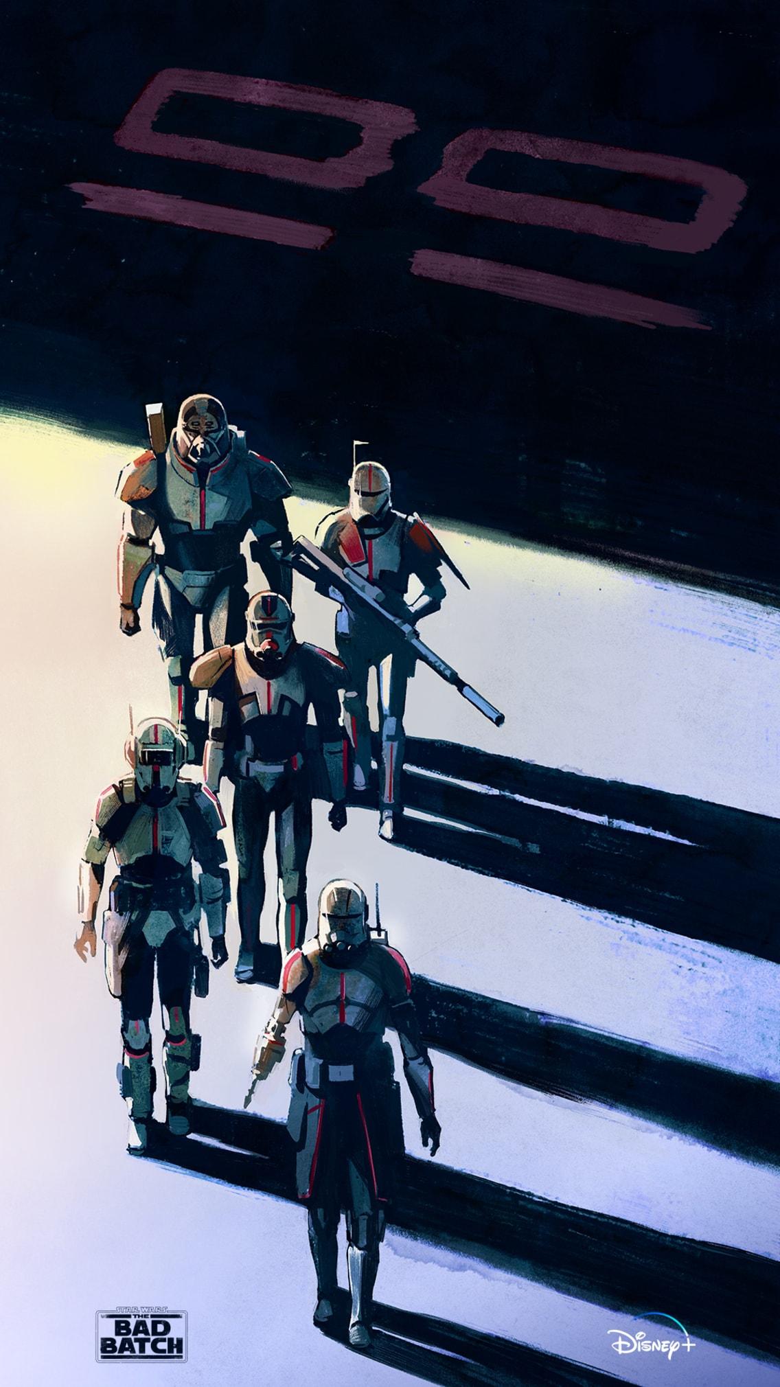 1136x2020 Star Wars: The Bad Batch. Mobile Device Wallpaper