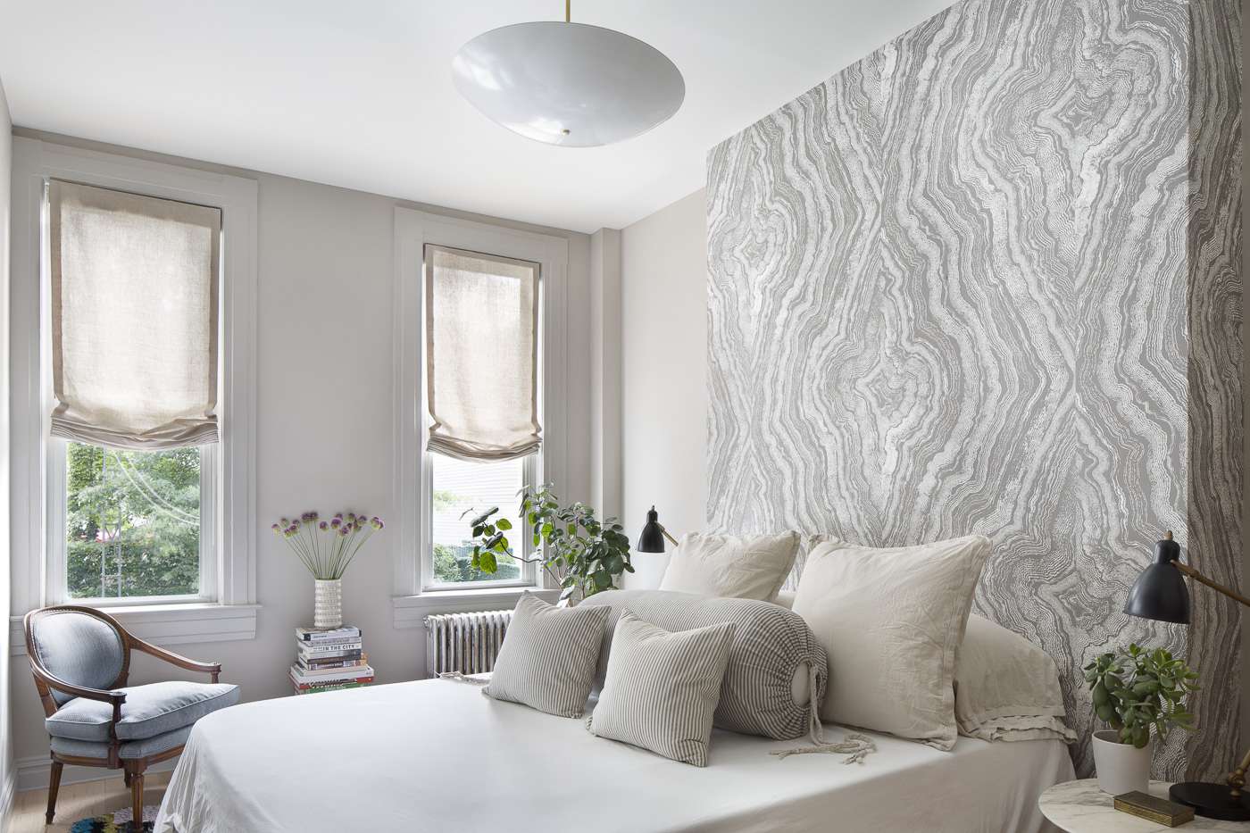 1400x933 Beautiful Wallpapered Bedrooms