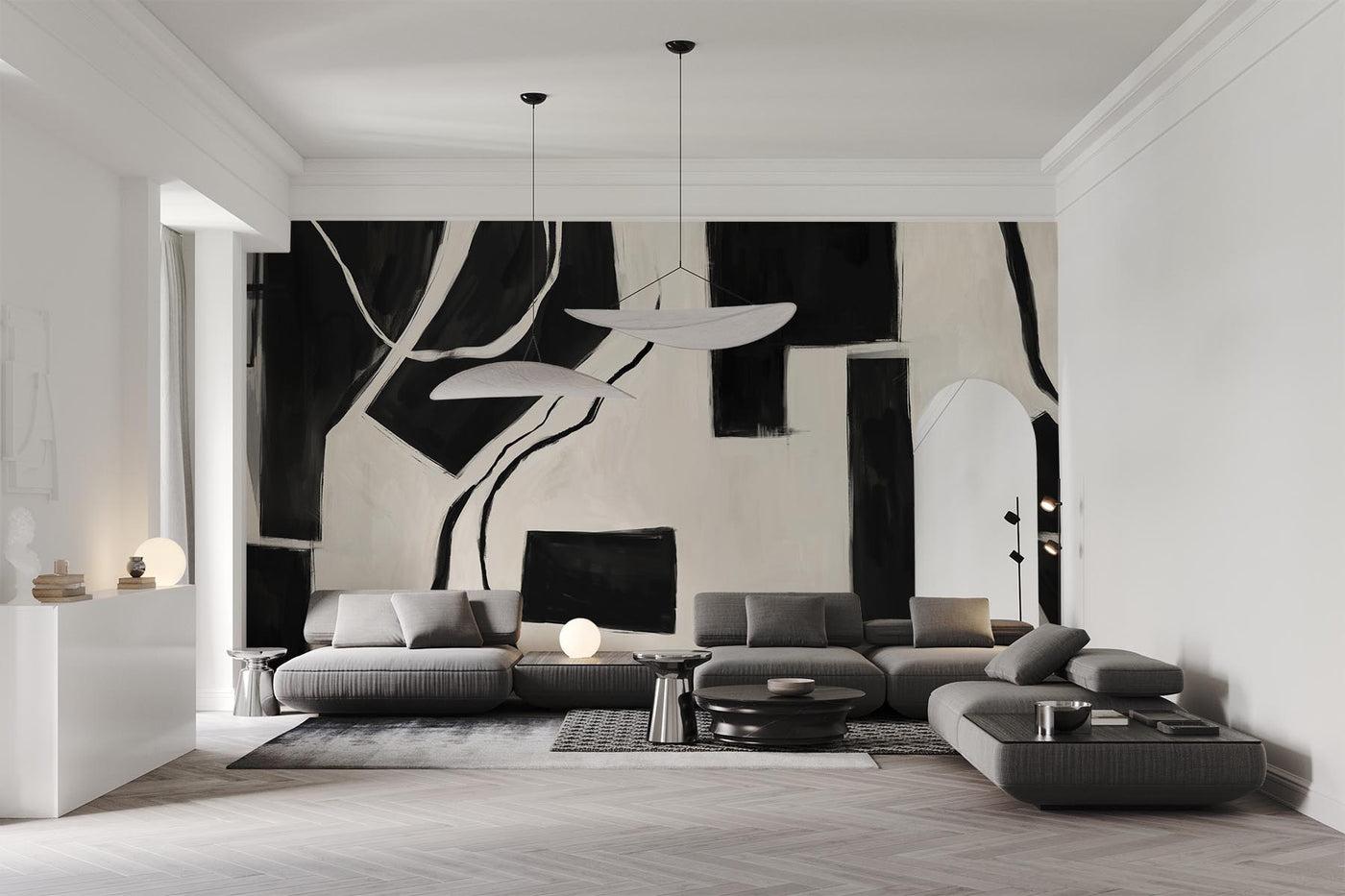1400x933 Black & White patterned Wallpaper