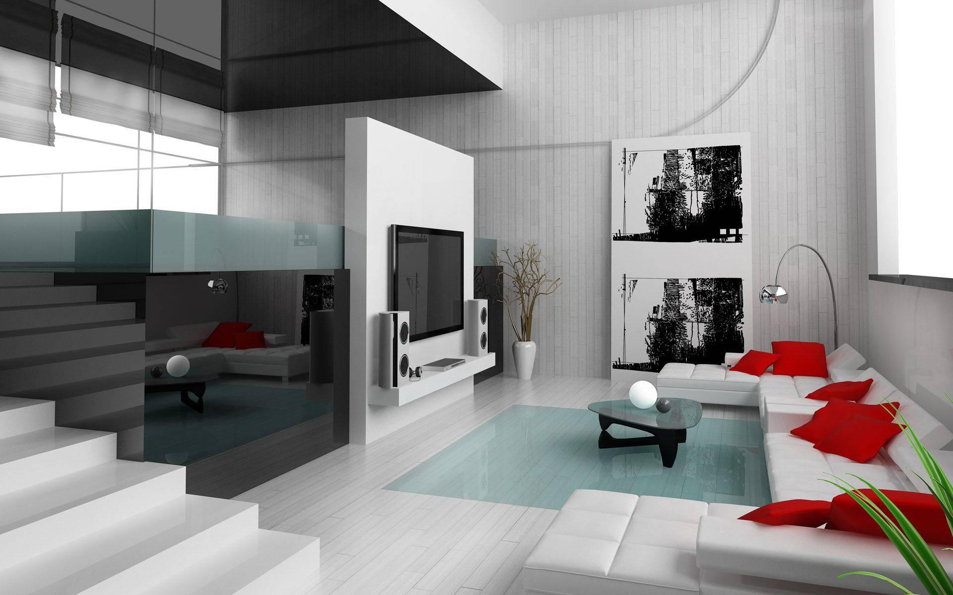1920x1200 Download Contemporary Apartment Interior Idea Wallpaper