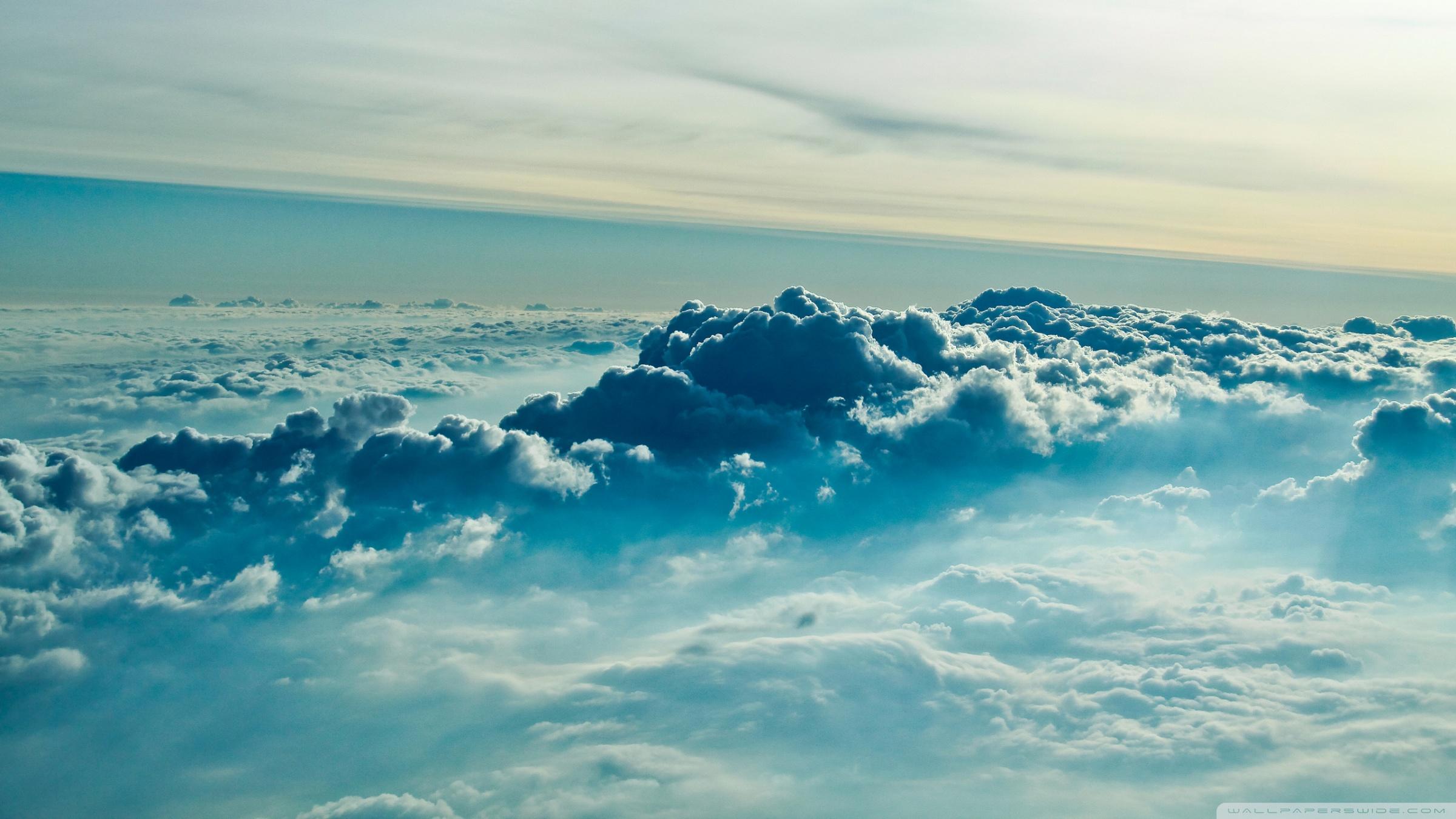 2400x1350 Above Clouds Ultra HD Desktop Background Wallpaper for : Multi Display, Dual Monitor : Tablet