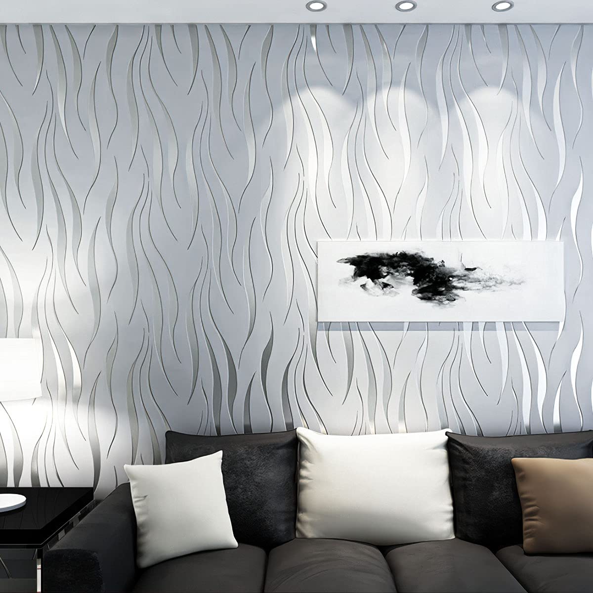1200x1200 Kmiles Non Adhesive 3D Wallpaper, Length 20.8 Width 393 Per Roll, Non Woven Modern Print Fashion