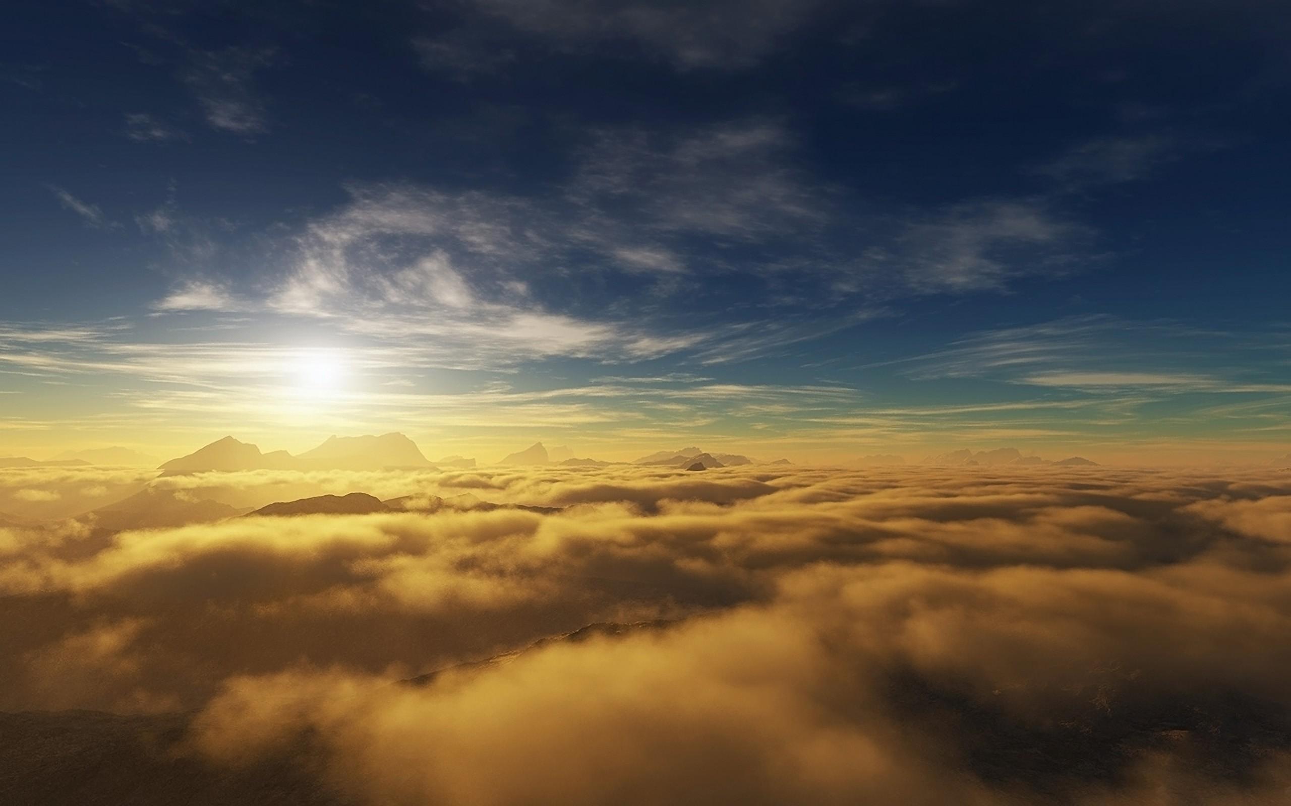 2560x1600 Above the clouds wallpaper. Above the clouds