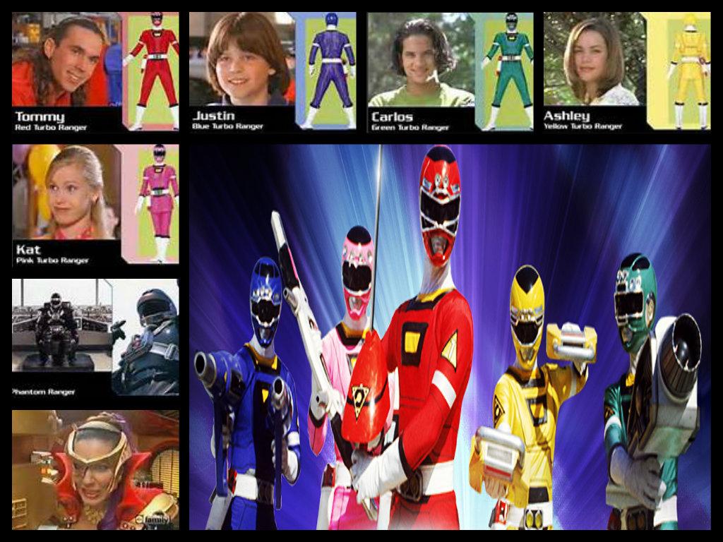 1024x768 power rangers turbo team! Rangers fan Art