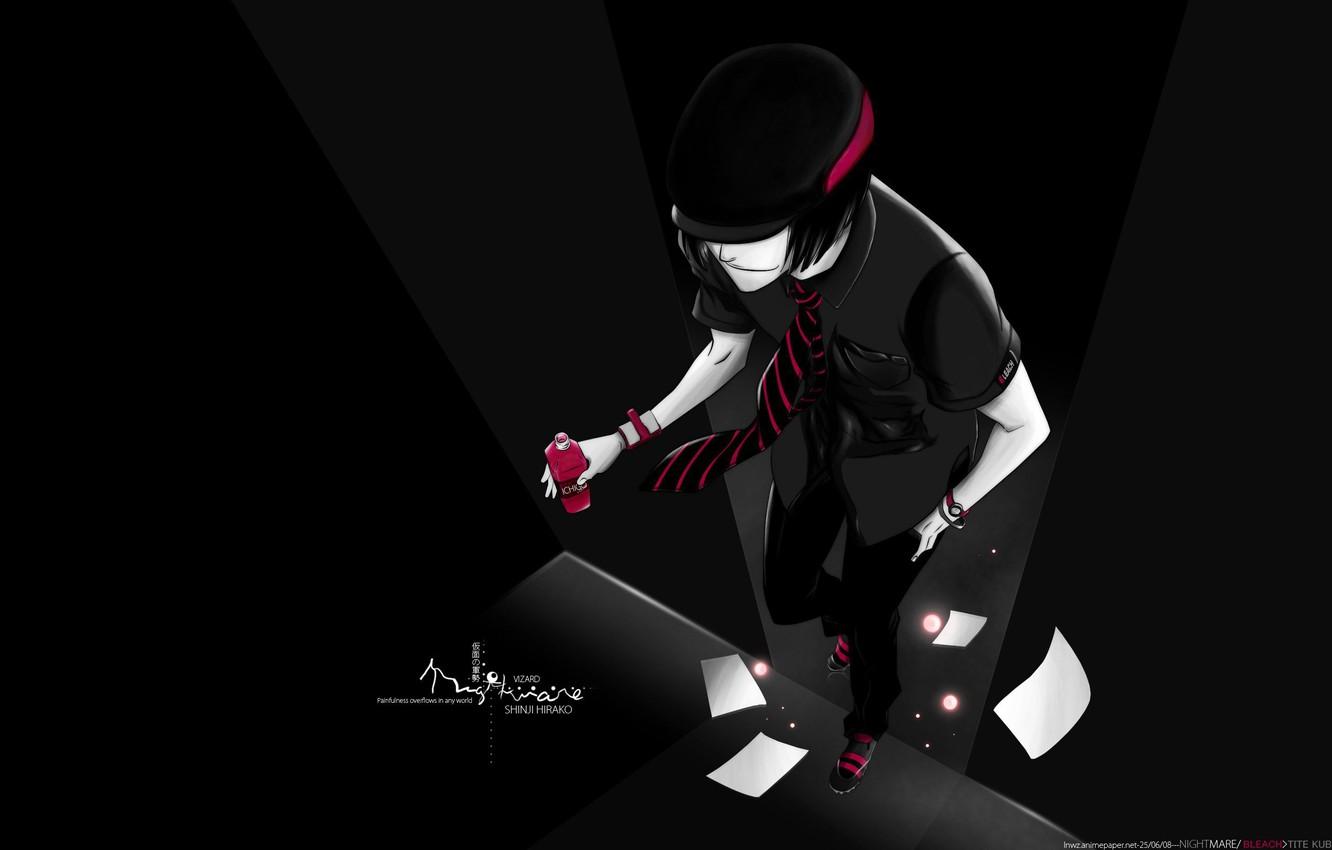 1332x850 Wallpaper red, sneakers, guy, Bleach, Shinji Hirako image for desktop, section сёнэн