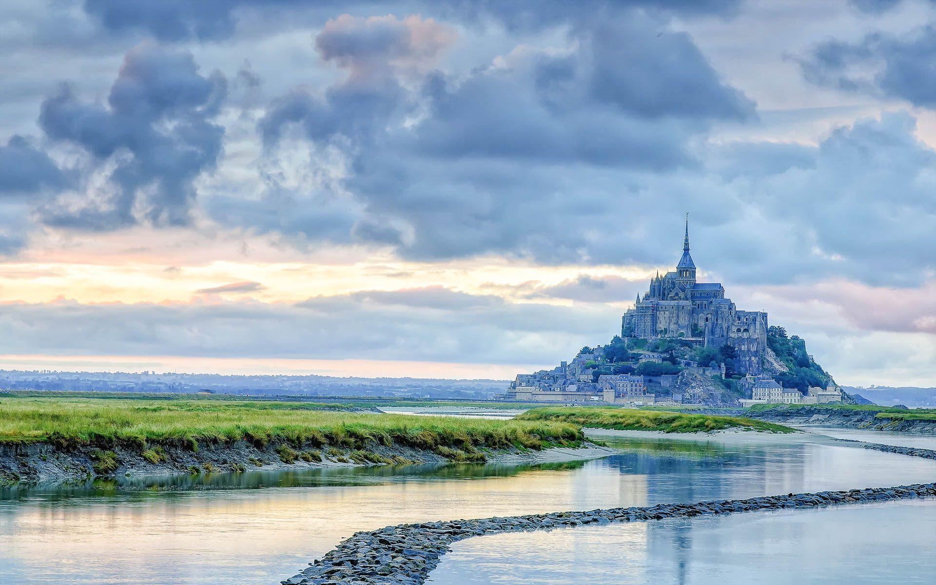1920x1200 Mont Saint Michel Wallpaper