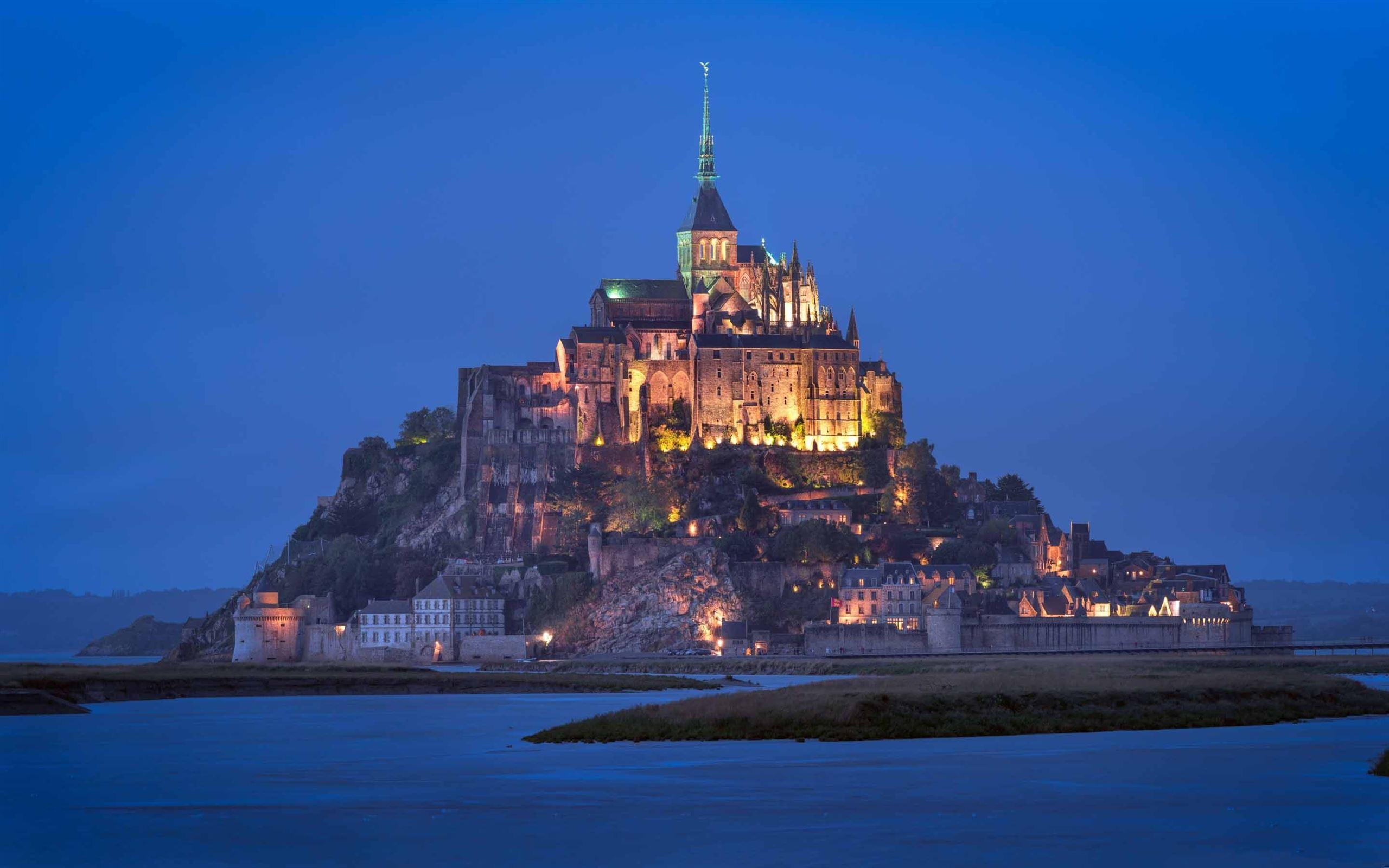 2560x1600 Le Mont Saint Michel Castle Mac Wallpaper Download