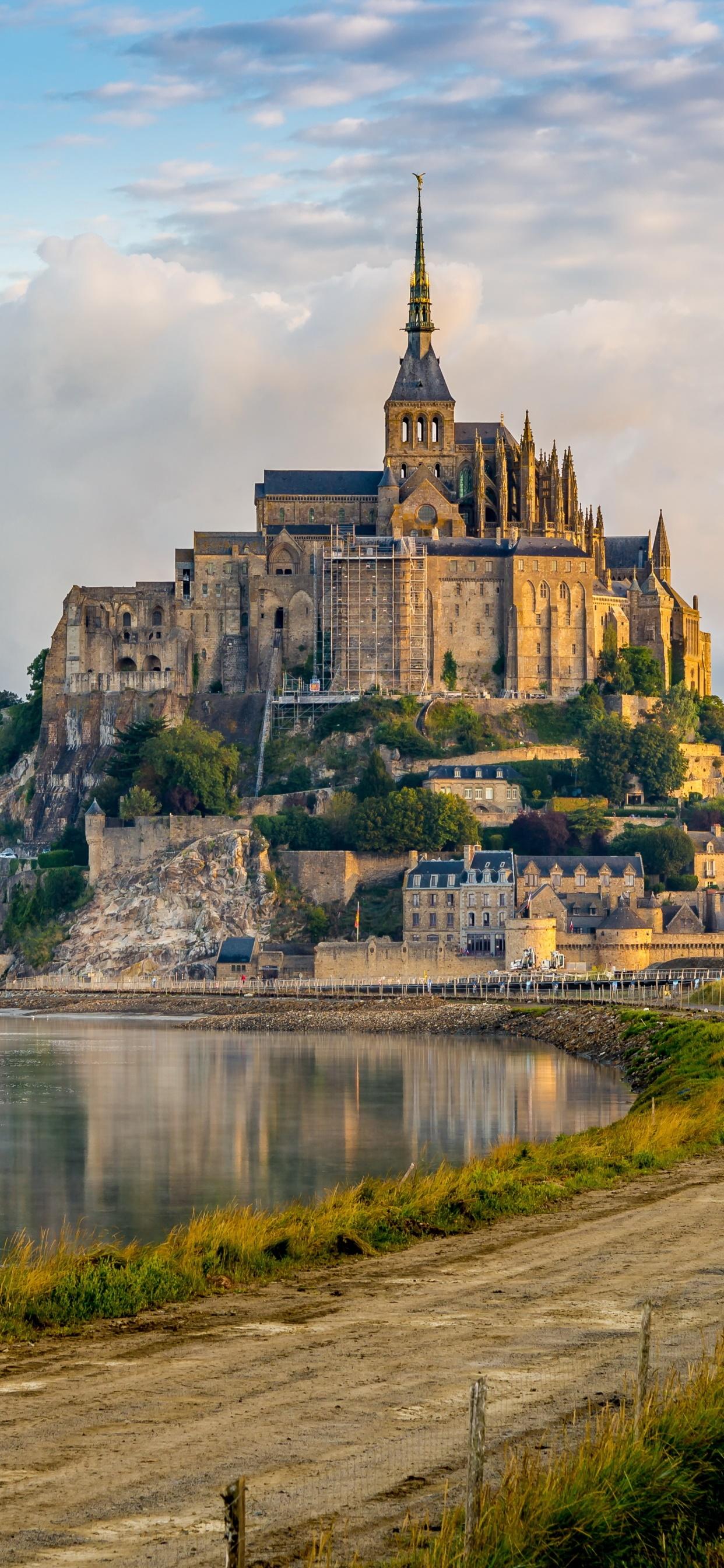 1242x2688 Wallpaper / Religious Mont Saint Michel Phone Wallpaper, Normandy, Abbey, France, Architecture, 1242x2688 Free Download