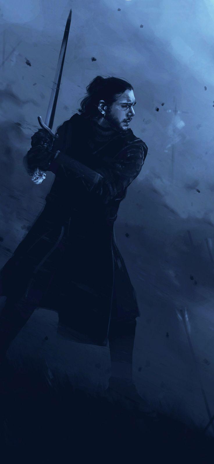736x1593 Jon Snow Game Of Thrones Art Wallpaper. hdqwalls.com. Game of thrones, Game of thrones art, HD wallpaper android