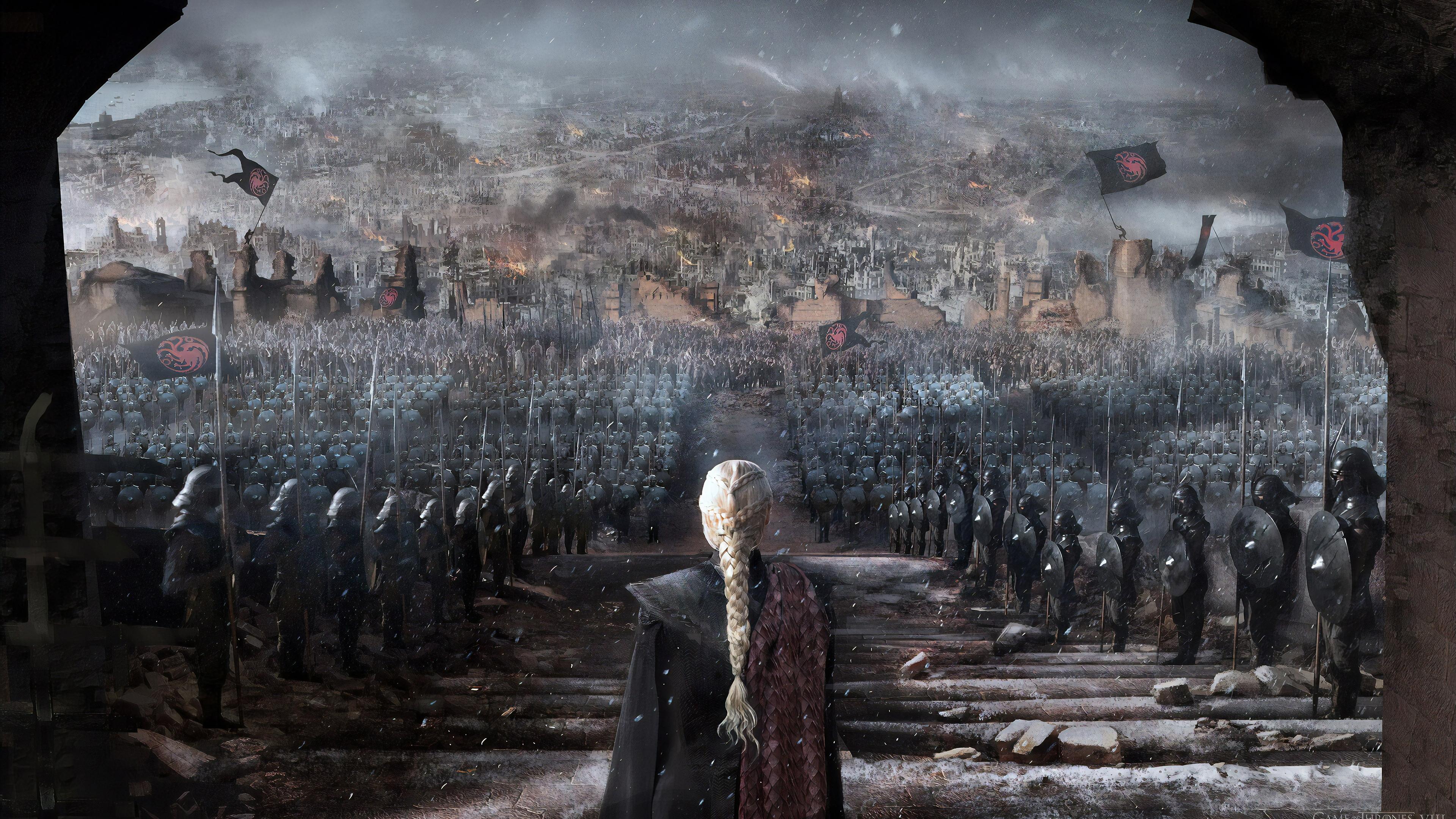 3840x2160 Download Game Of Thrones Targaryen art, Game, Thrones, Daenerys, Targaryen, Art Wallpaper in 3840x2160 Resolution