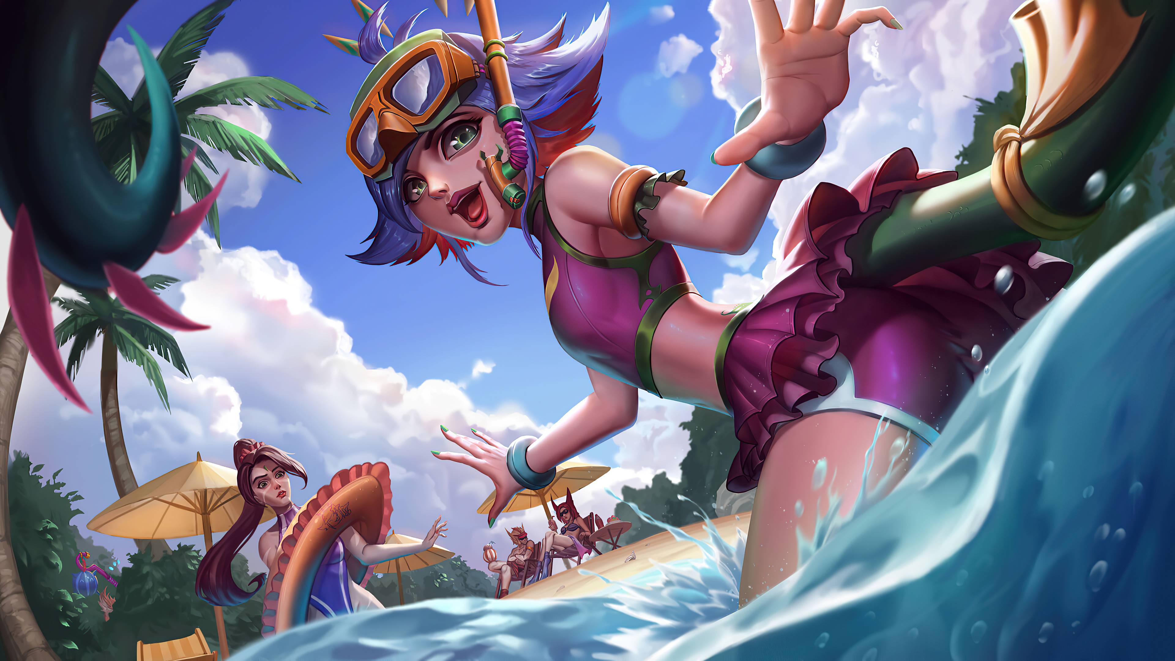 3840x2162 Pool Party Wallpaper, HD Artist Wallpaper, 4k Wallpaper, Image, Background, Photos and Picture