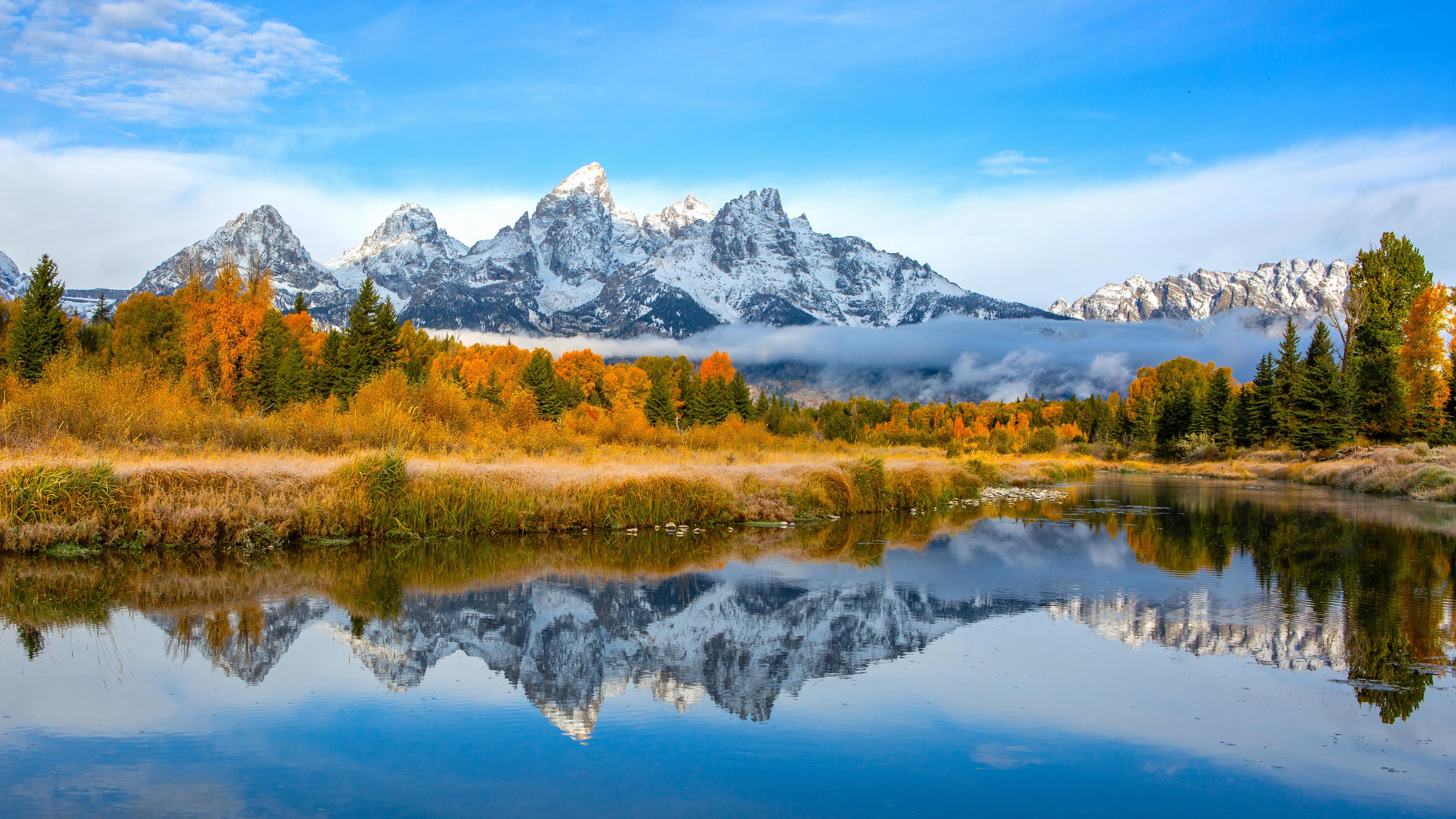 5120x2880 Grand Teton National Park Wallpaper 4K, Mountains, Nature