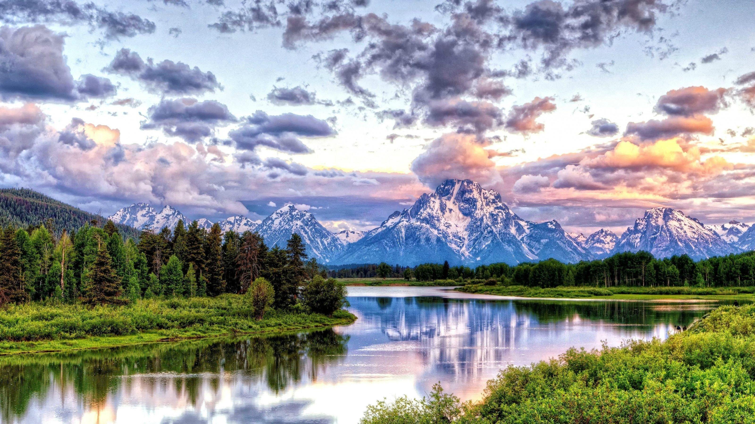 3200x1800 Oxbow Bend Grand Teton National Park HD wallpaper