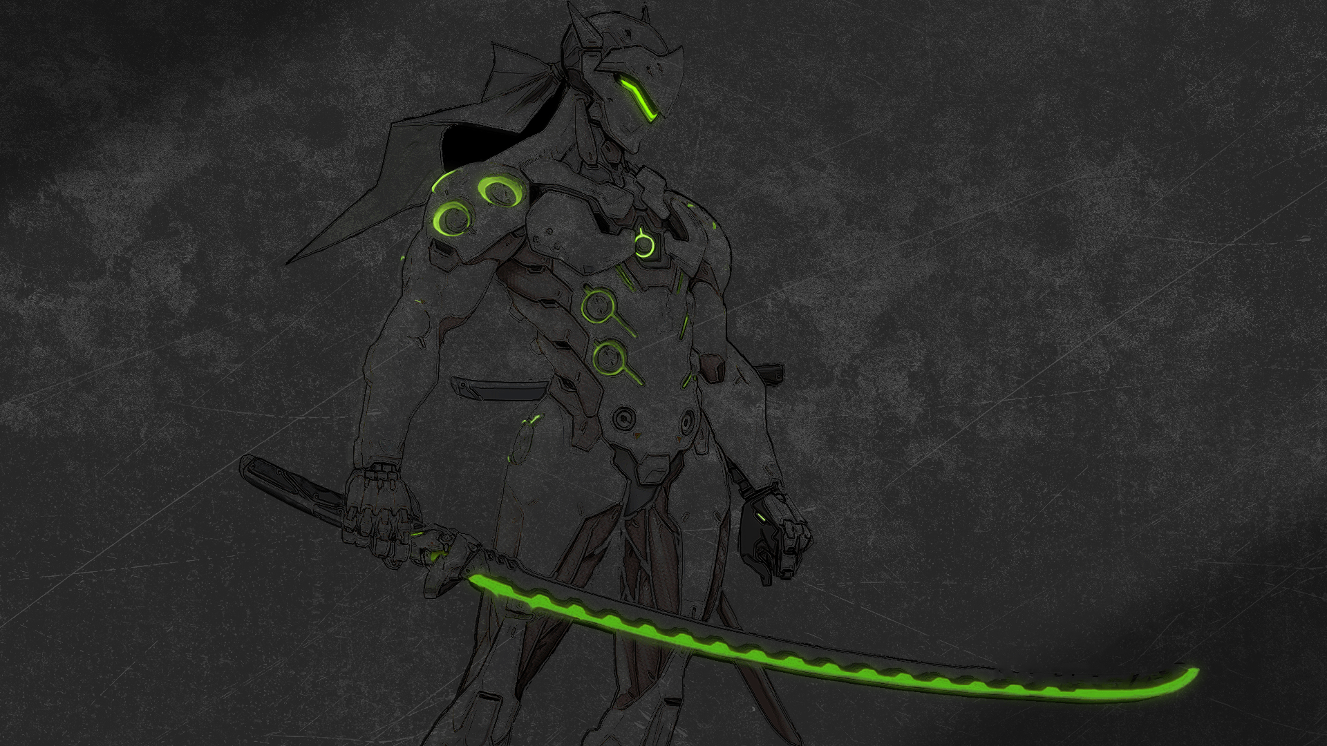 1920x1080 Genji (Overwatch) HD Wallpaper and Background Image