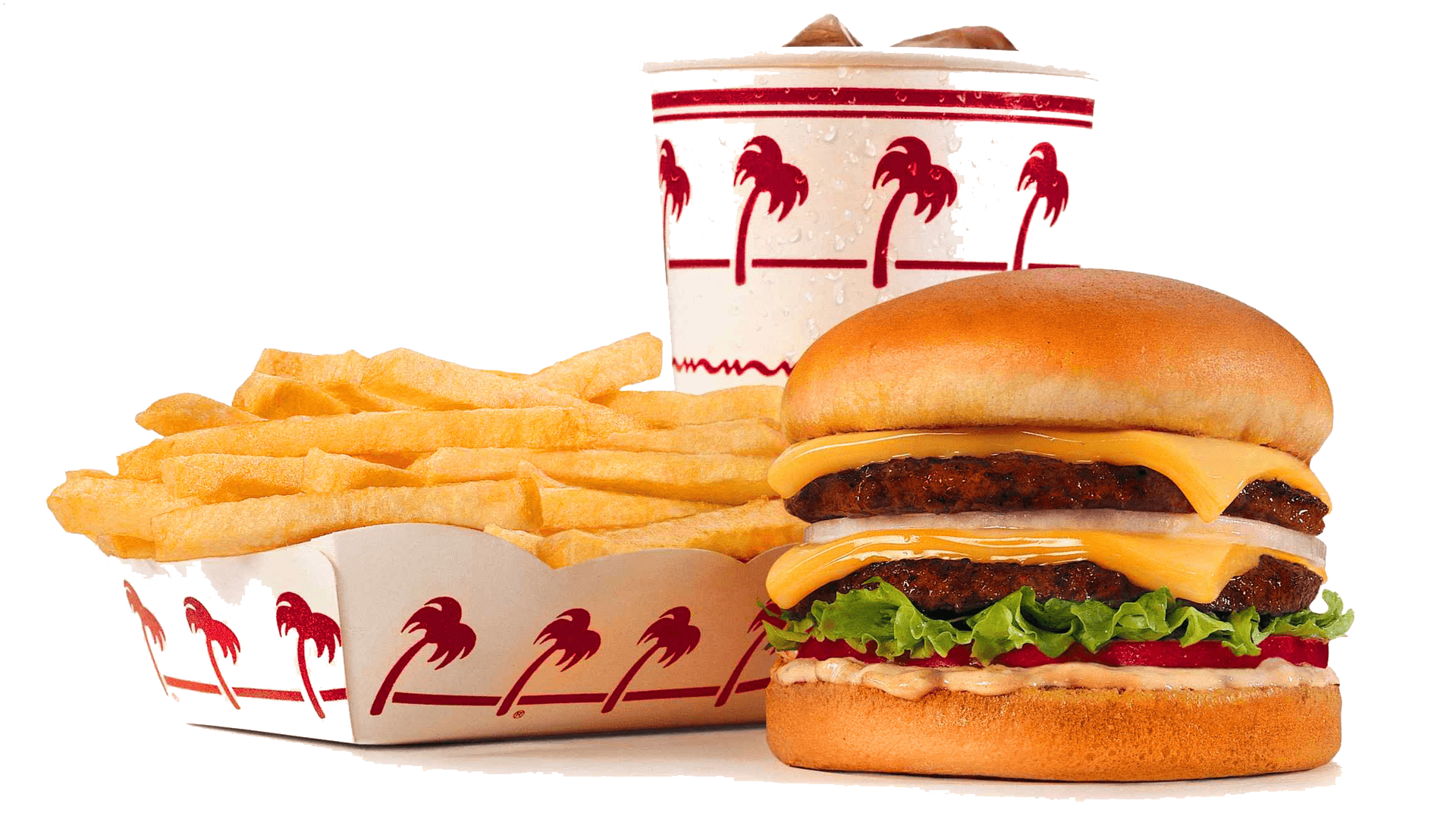 1920x1080 Food Burger Fries transparent PNG