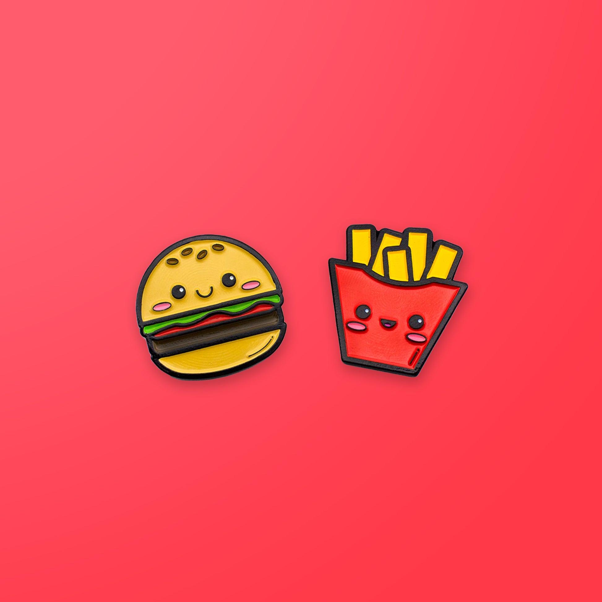 1946x1946 Burger & Fries Pin Set