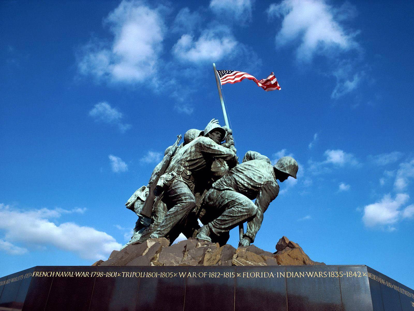 1600x1200 Download Us Marine Corps War Memorial Day Wallpaper