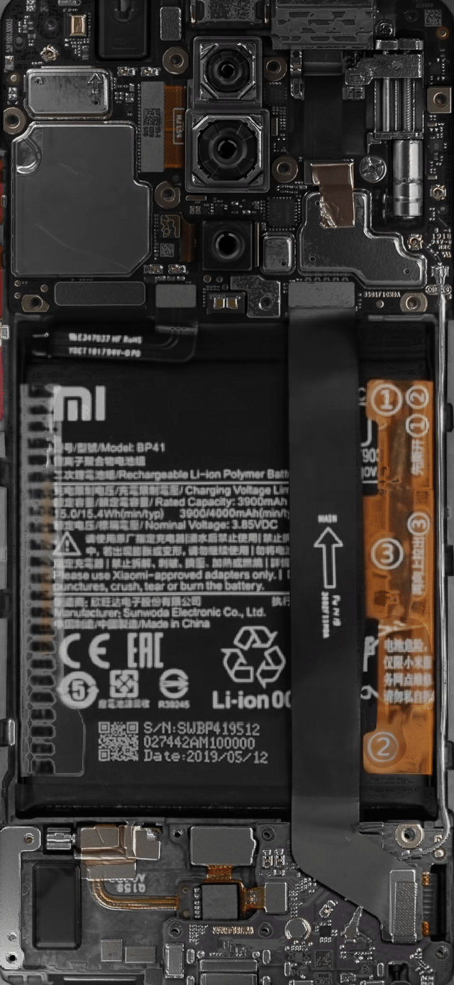 640x1387 Wallpaper I rebuilt my phone's internals in 3D using different teardown picture