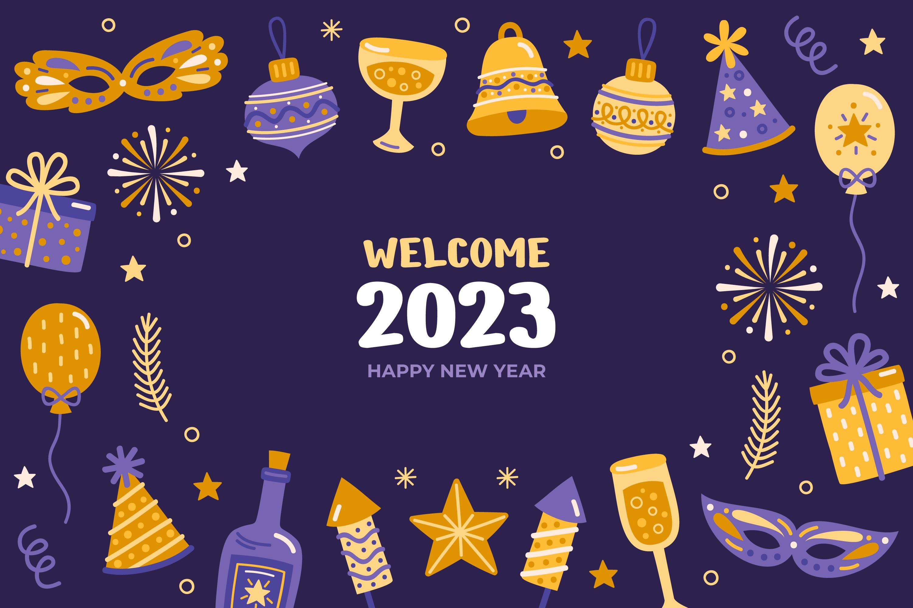 3000x2000 New Year 2023 HD Wallpaper and Background