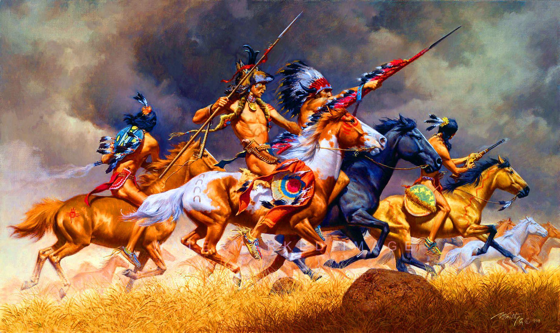 1847x1100 Battle Of Little Big Horn Native Americans Wallpaper:1847x1100