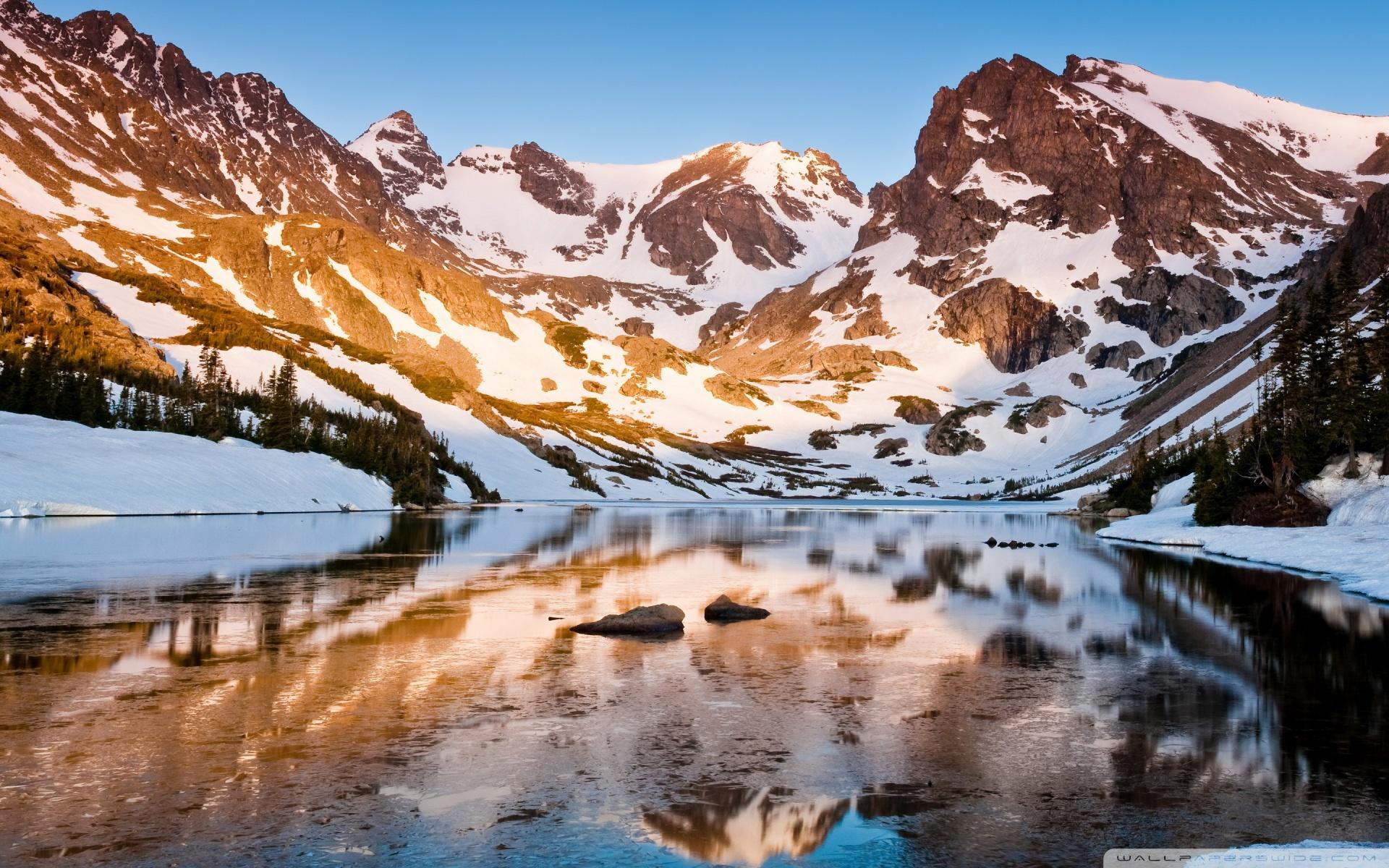1920x1200 Mountain Ridge, Winter Ultra HD Desktop Background Wallpaper for 4K UHD TV : Multi Display, Dual Monitor : Tablet