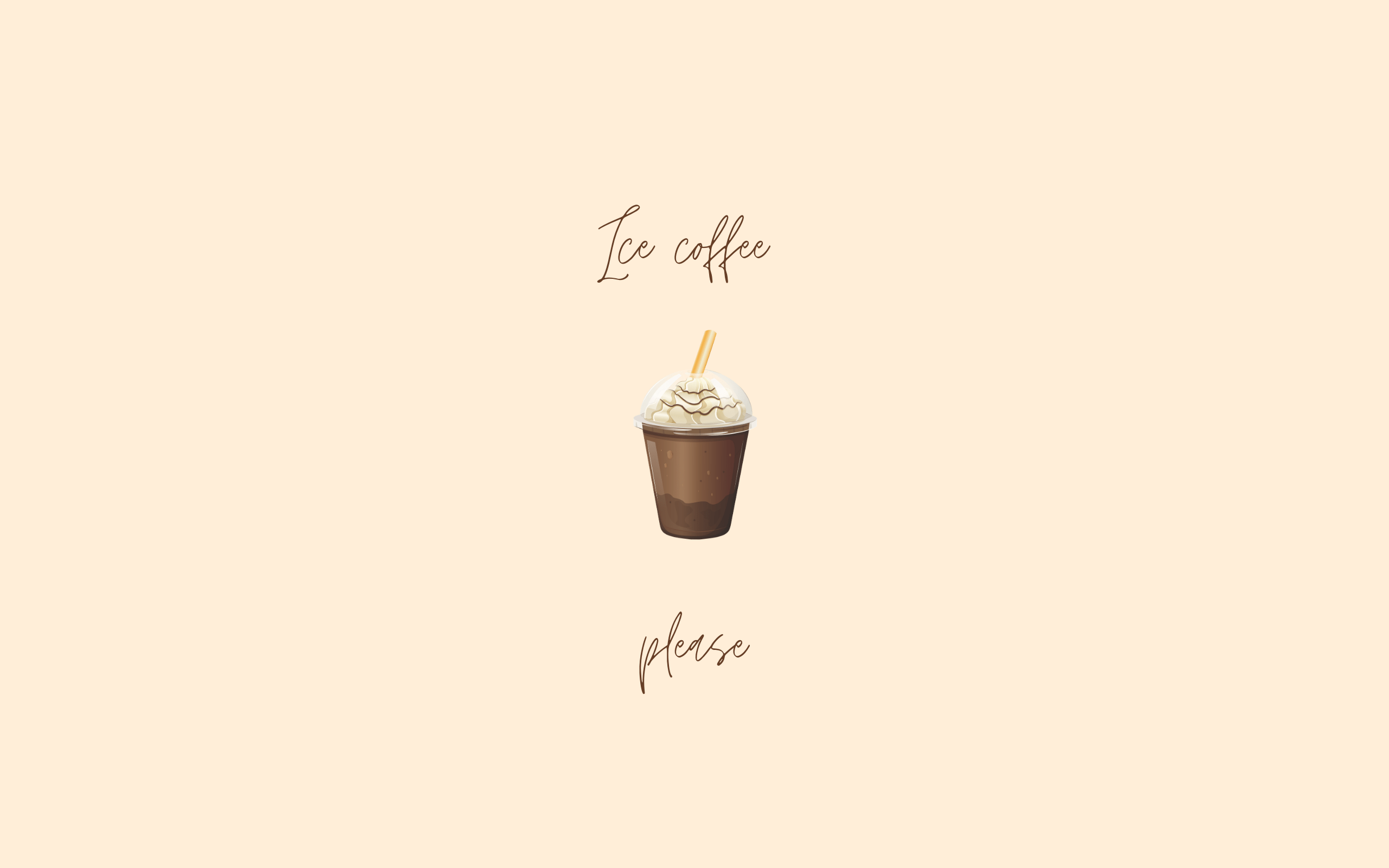 2560x1600 aesthetic girly MacBook HD Ice Coffee