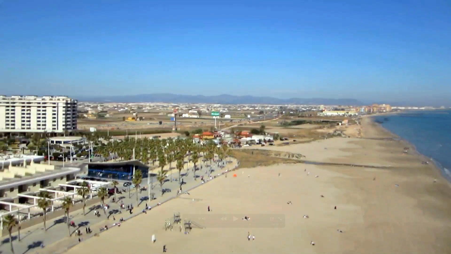 1920x1080 playa, Malvarrosa, Valencia, Mar, Edificios Wallpaper HD / Desktop and Mobile Background
