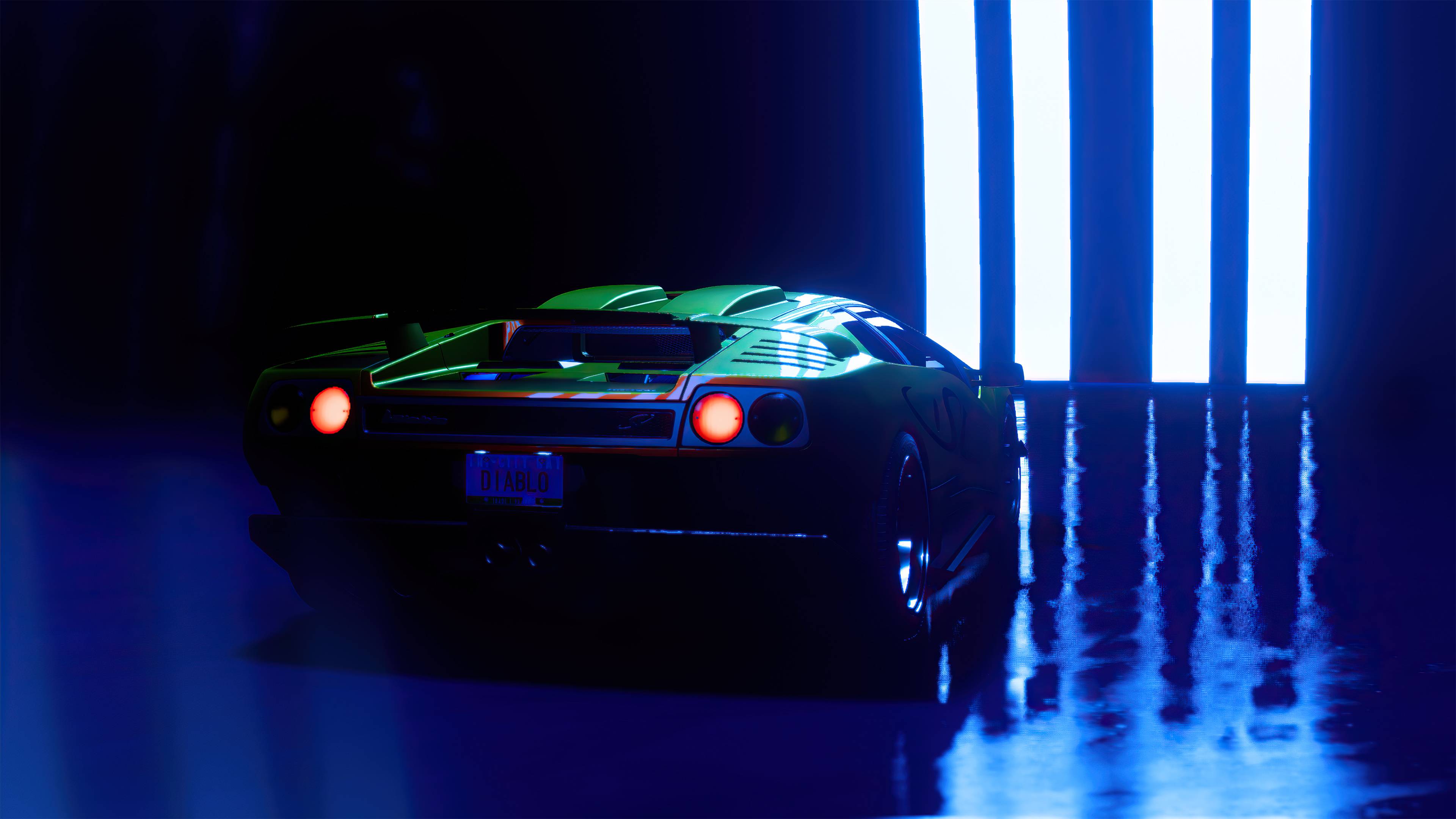 3840x2160 Lamborghini Diablo Sv Rear 4k, HD Cars, 4k Wallpaper, Image, Background, Photo and Picture