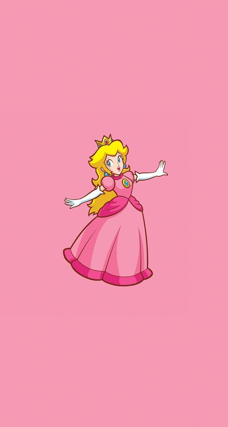 744x1392 Super Princess Peach Wallpaper